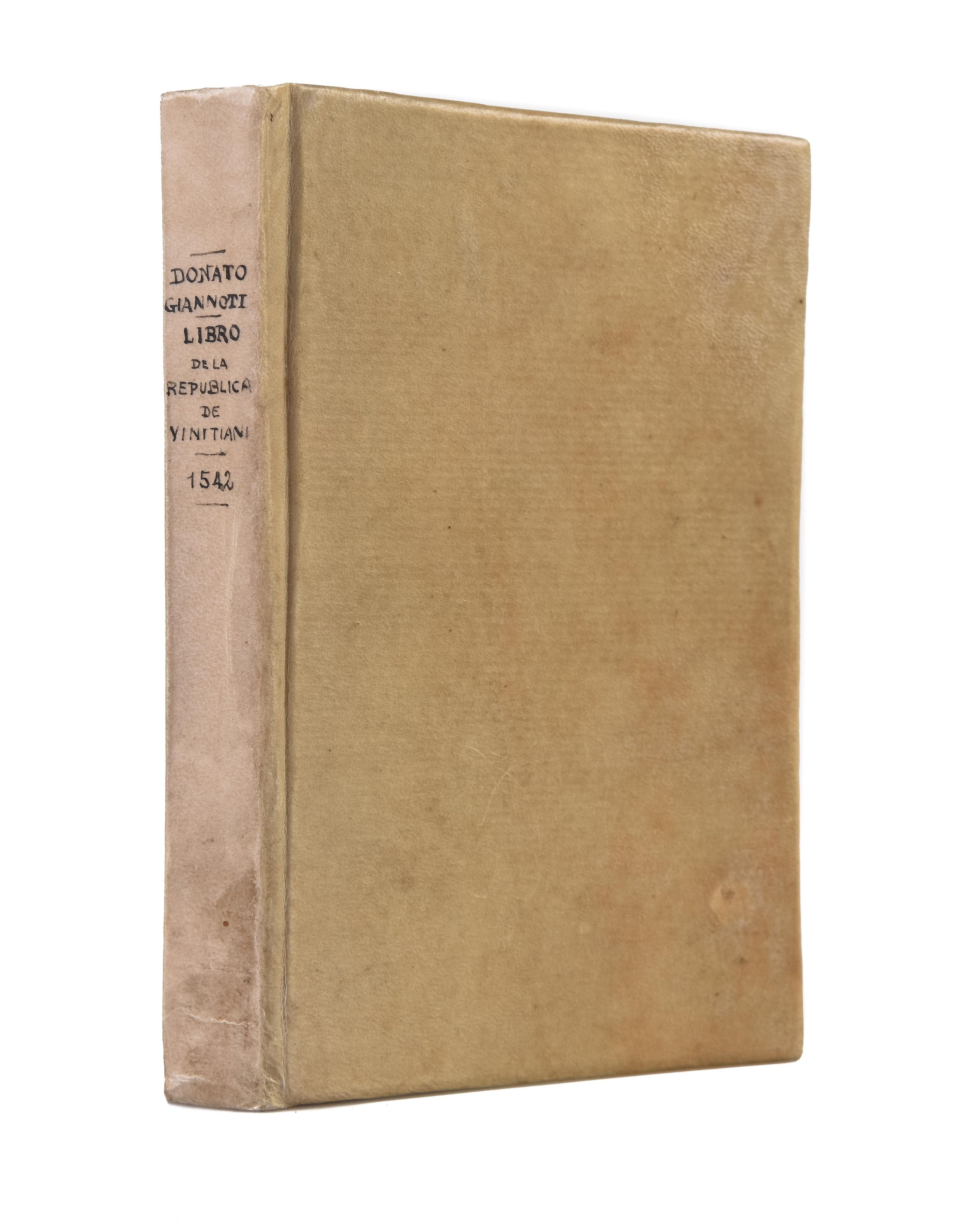 Libro de la republica de Vinitiani. (Rome, Antonio Blado,