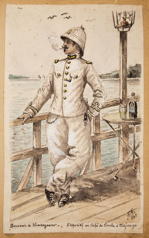 Album of watercolours and photographs.