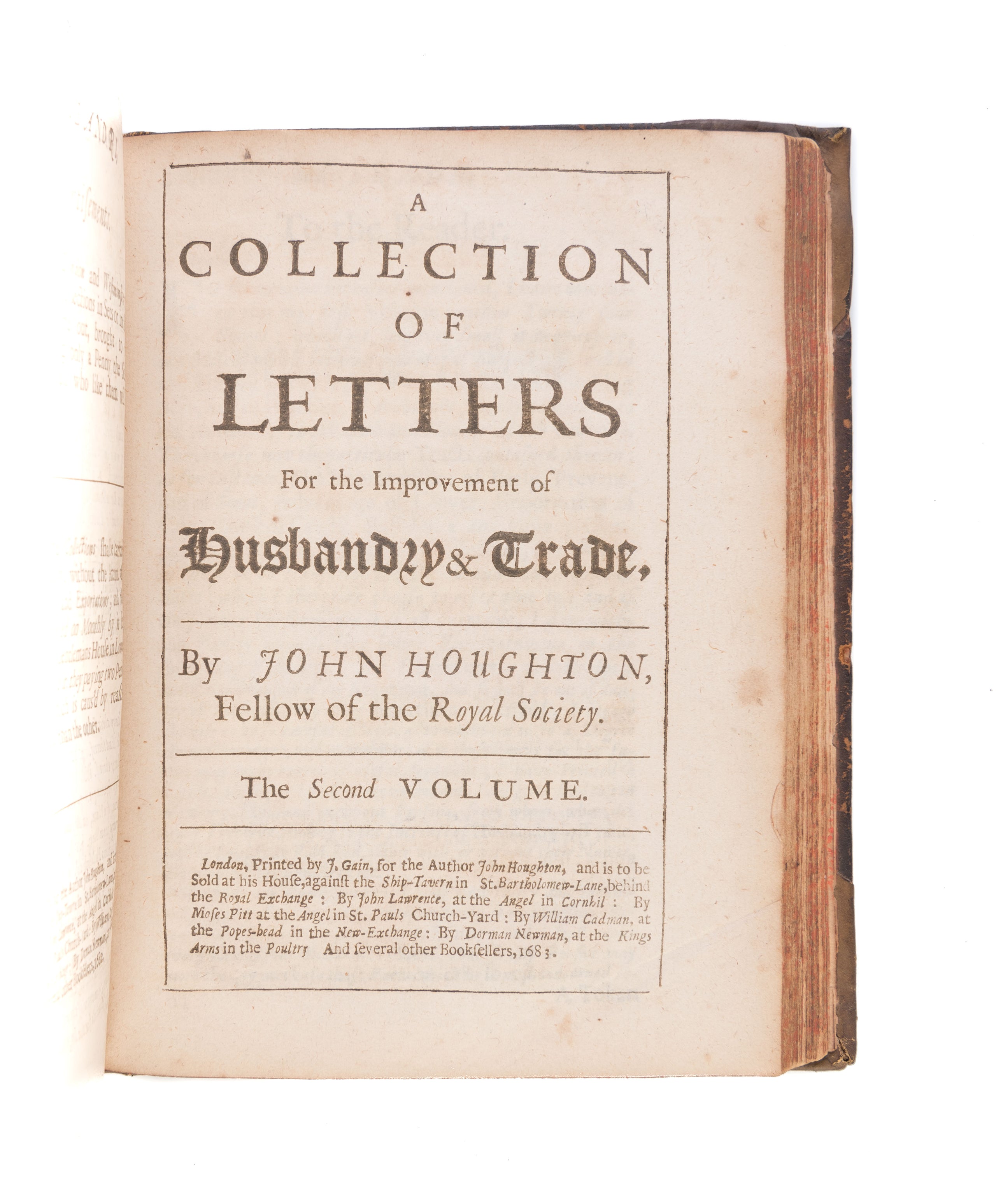 A Collection of Letters for the Improvement of Husbandry & Trade.