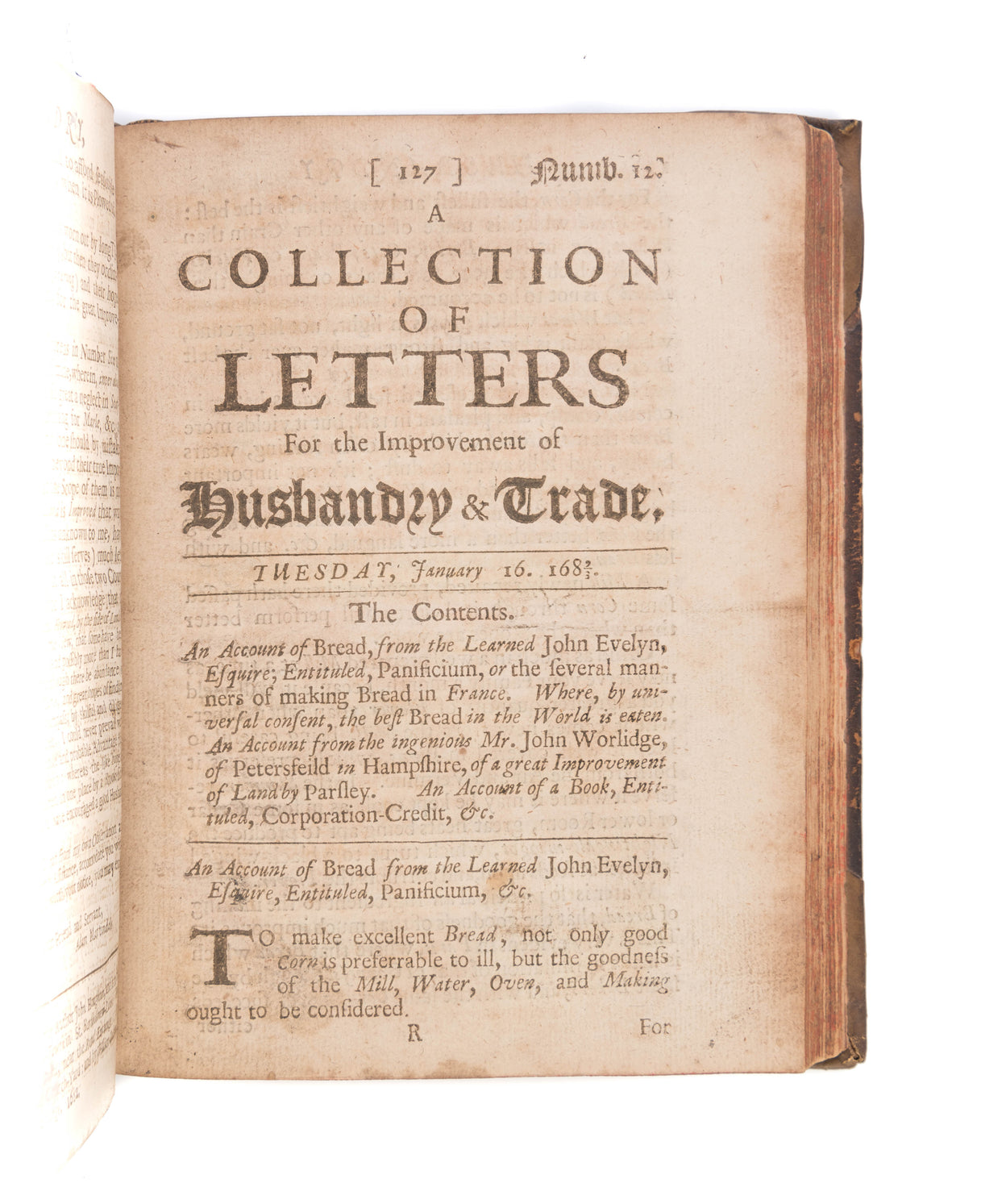 A Collection of Letters for the Improvement of Husbandry & Trade.