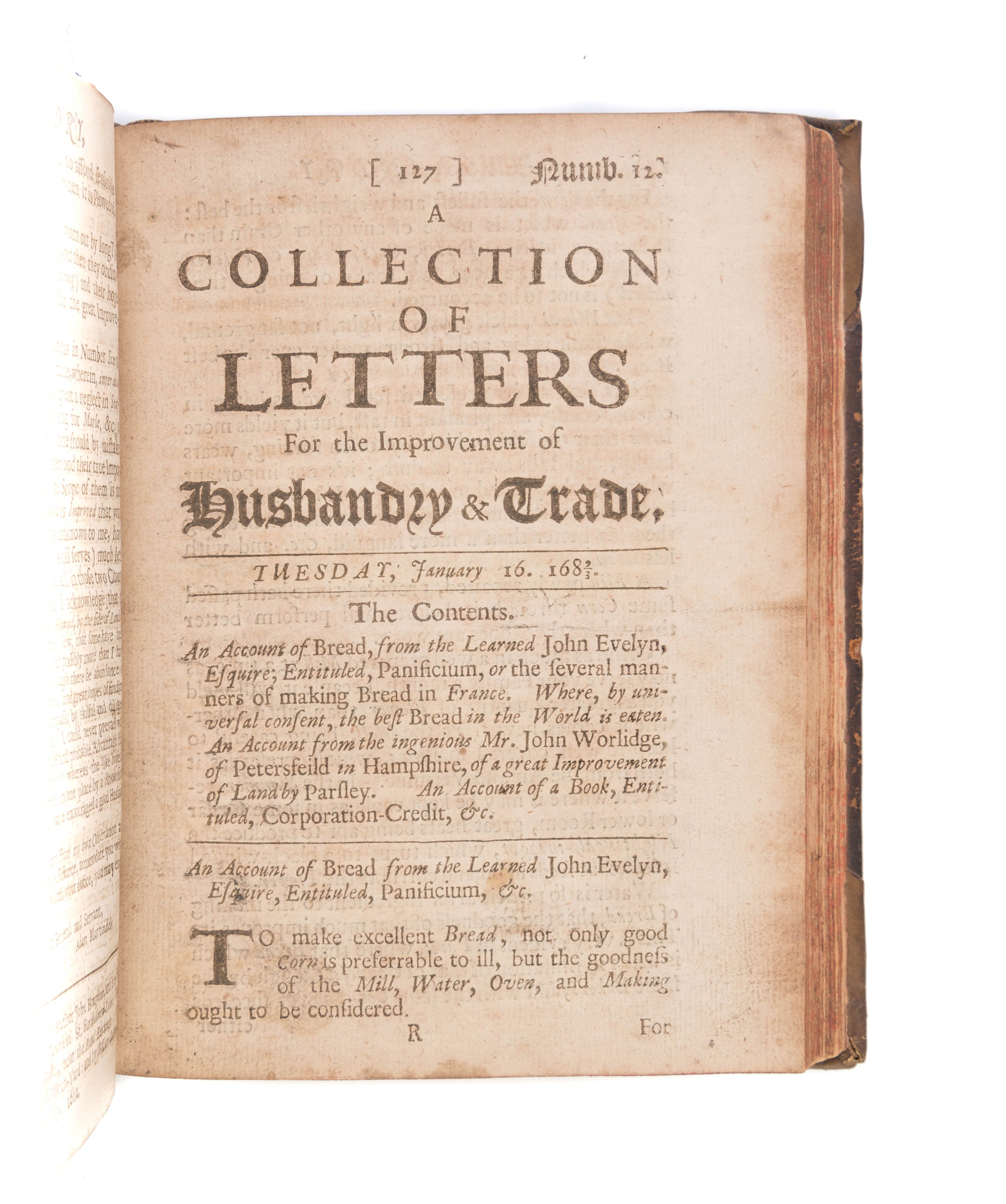 A Collection of Letters for the Improvement of Husbandry & Trade.
