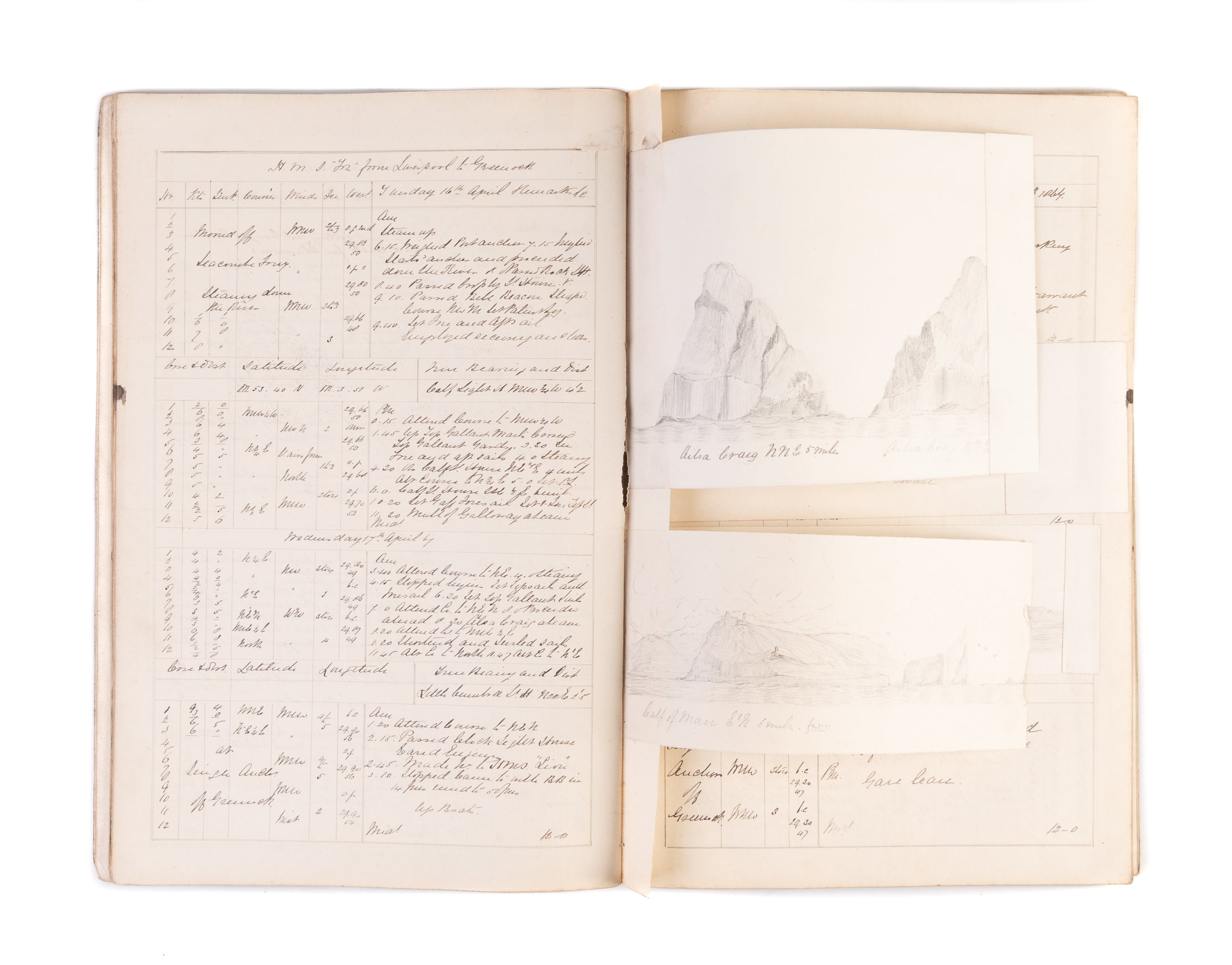 Four Log Books of HMS Leander, Lizard, and Formidable from 29th July 1862 to 10th June 1867