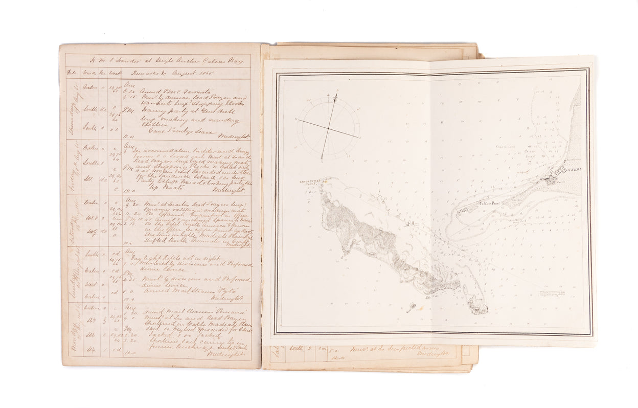 Four Log Books of HMS Leander, Lizard, and Formidable from 29th July 1862 to 10th June 1867