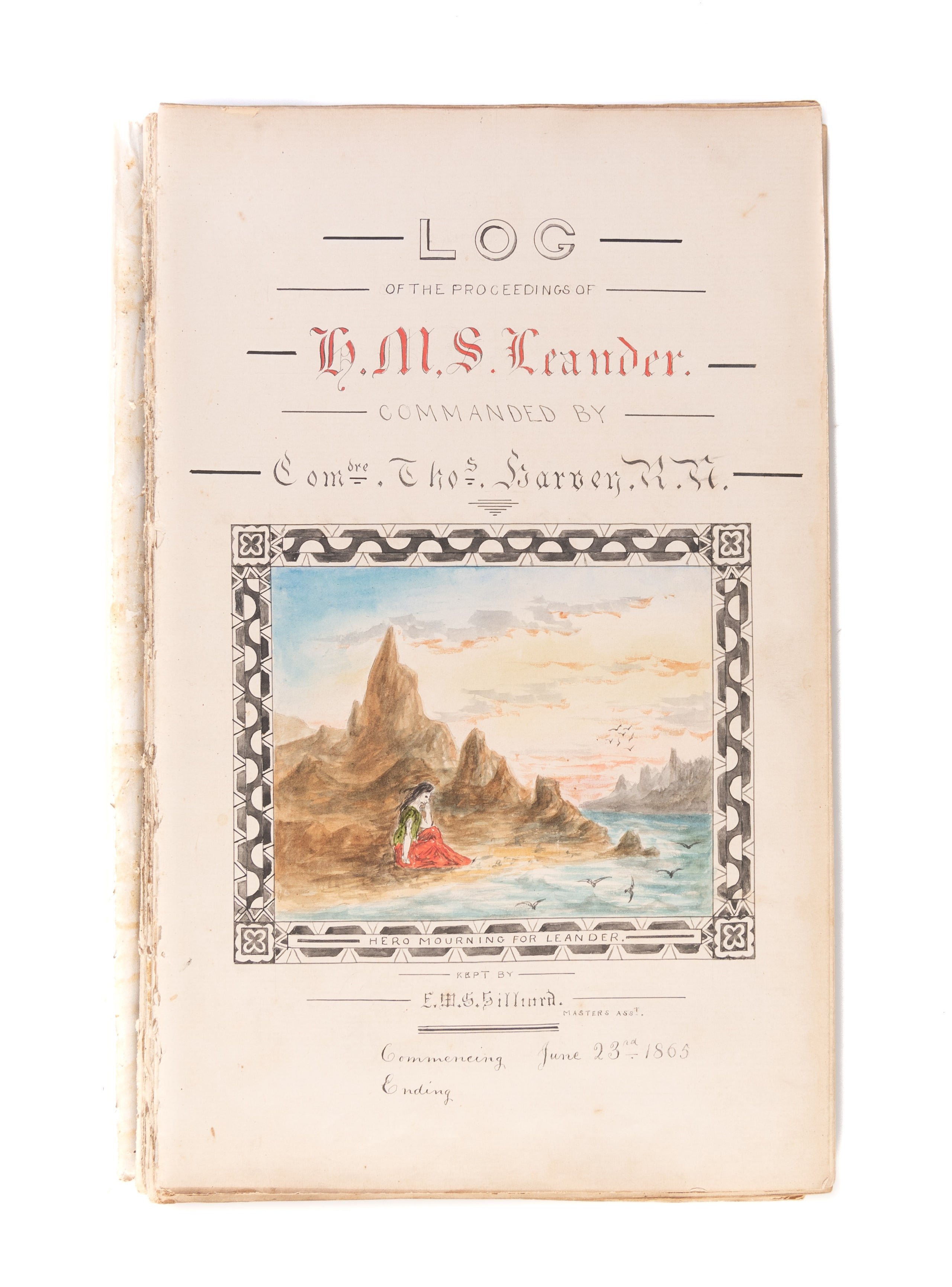 Four Log Books of HMS Leander, Lizard, and Formidable from 29th July 1862 to 10th June 1867