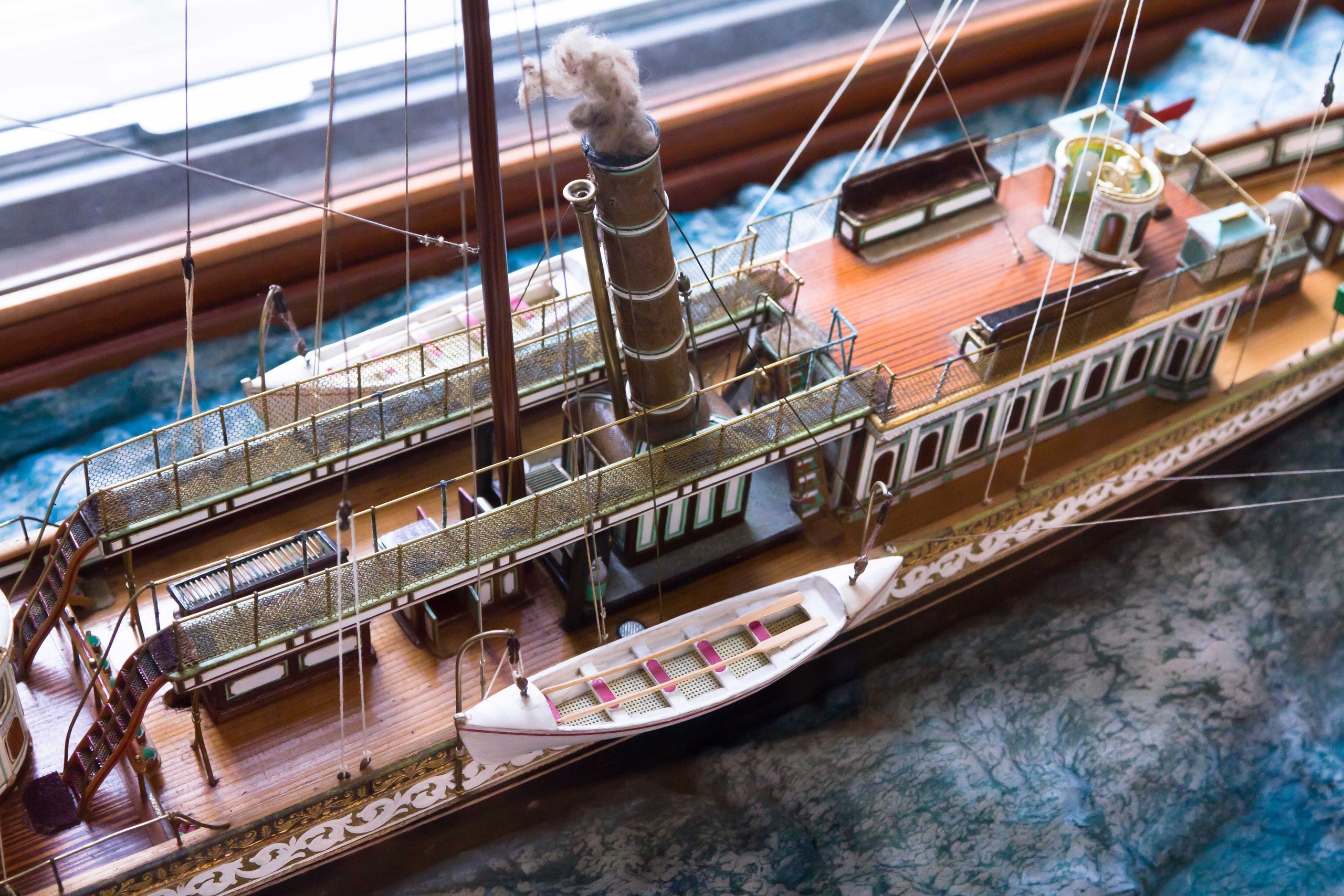 19th Century model of an Oriental Steam Yacht.