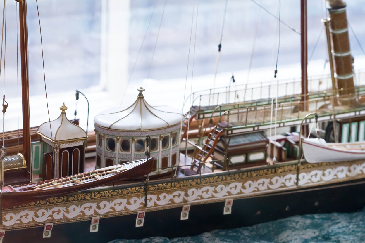 19th Century model of an Oriental Steam Yacht.