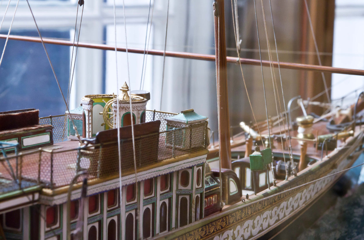 19th Century model of an Oriental Steam Yacht.