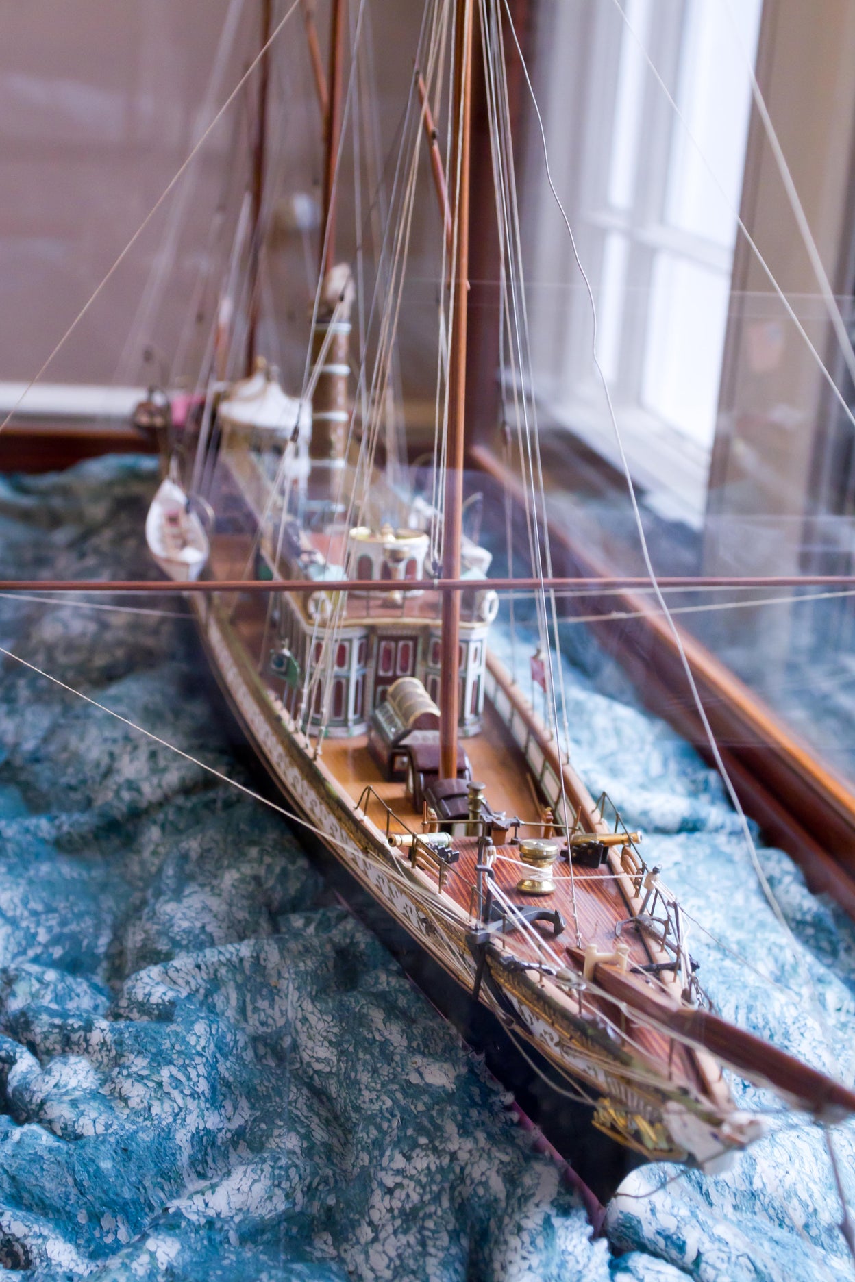 19th Century model of an Oriental Steam Yacht.