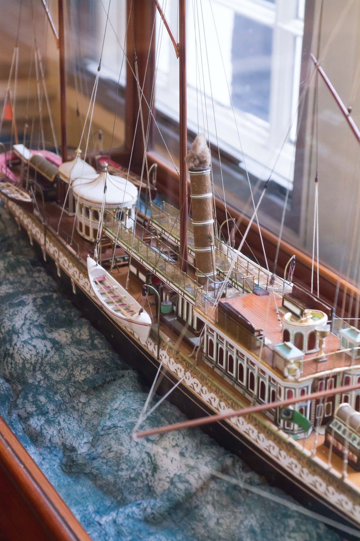 19th Century model of an Oriental Steam Yacht.