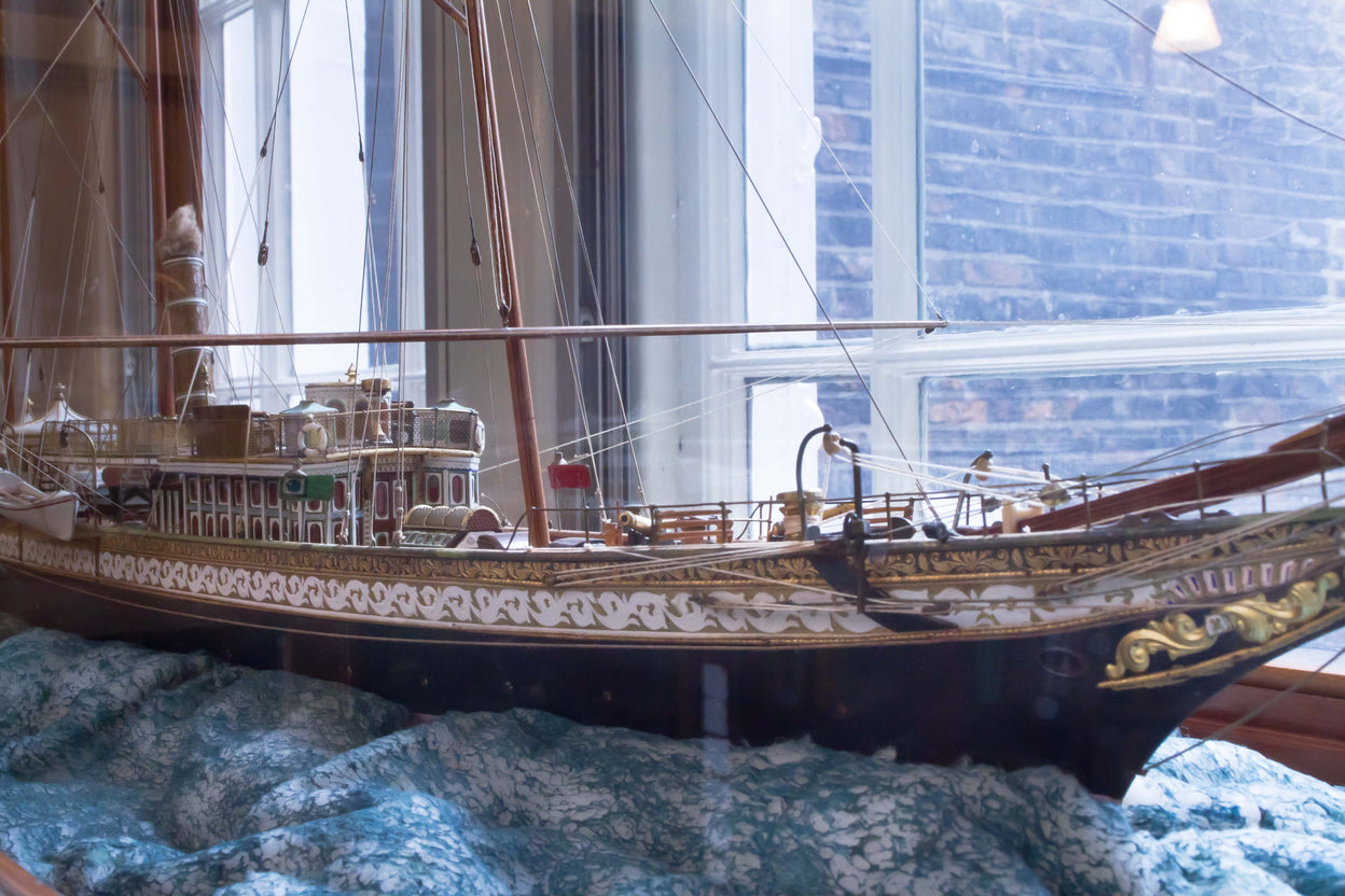 19th Century model of an Oriental Steam Yacht.