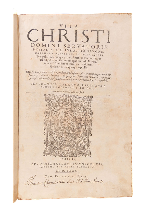 Vita Christi. Paris, Michael Sonnius,