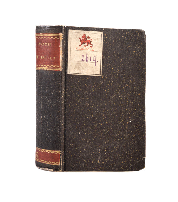 AVANZI (Gio. Maria). Il satiro. Venice, Gio. Batt. Sessa & fratelli, 1587. [Bound with]: VIDA (Gieronimo). Filliria favola boscareccia. Venice, heirs of Marchio Sessa, 1587. [with]: LOMBARDI (Bernardino). L'alchimista. Venice, heirs of Marchio Sessa, 1586