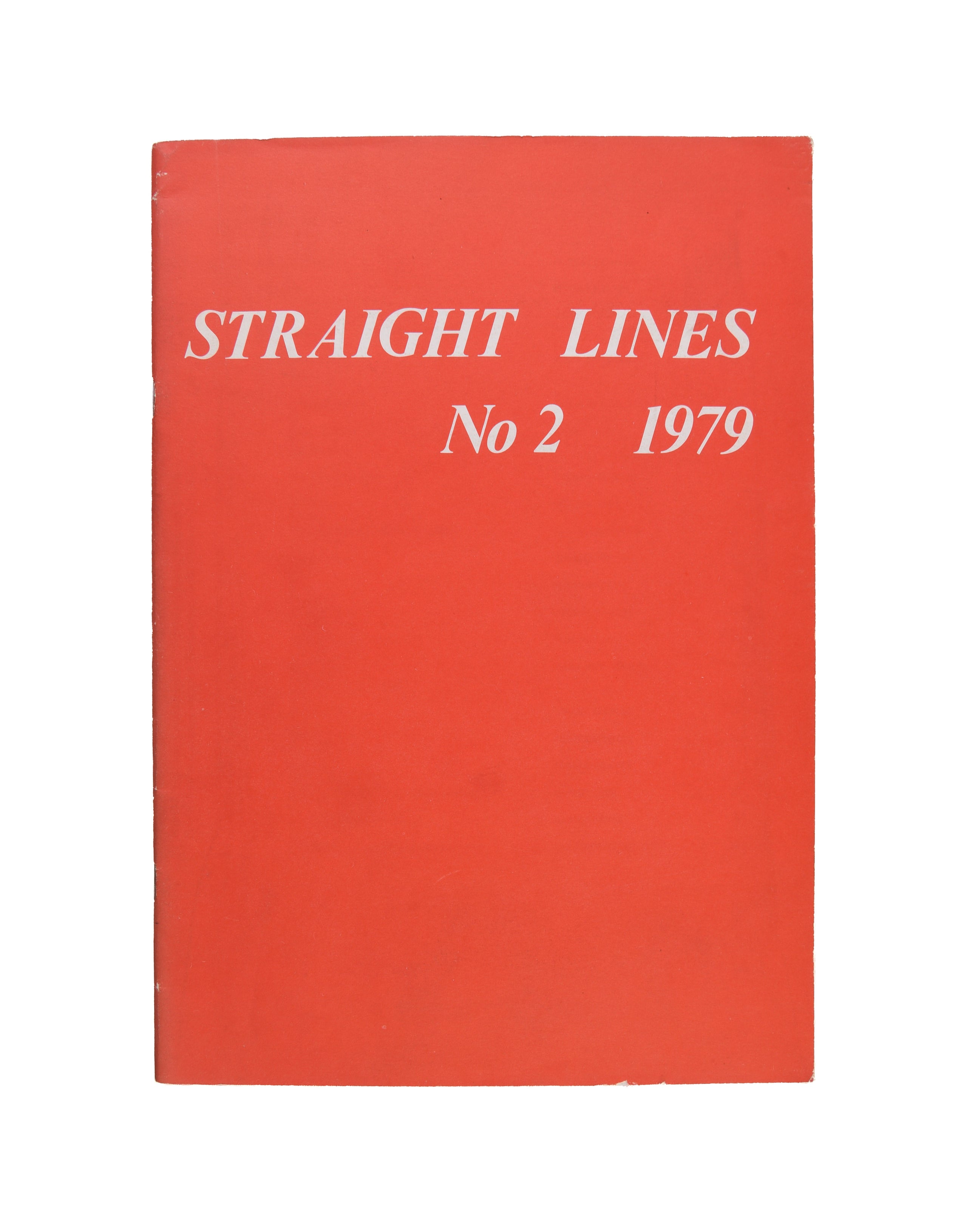 Straight Lines. Number 2. 1979.