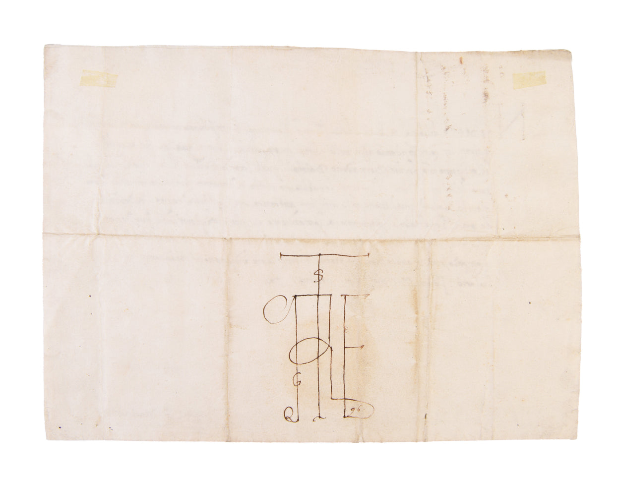 Manuscript document appointing Bernardino da Bartoli captain of the territory of Livorno, in the name of the Ten of Florence, with signature Nics. Maclavello. 
Florence: 20 October, 1508.
