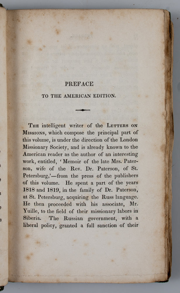 Letters on Missions.