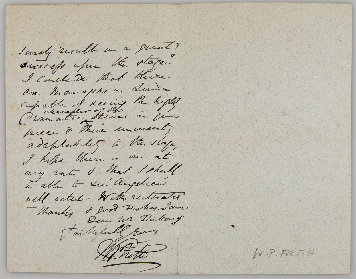 Autograph Letter Signed (