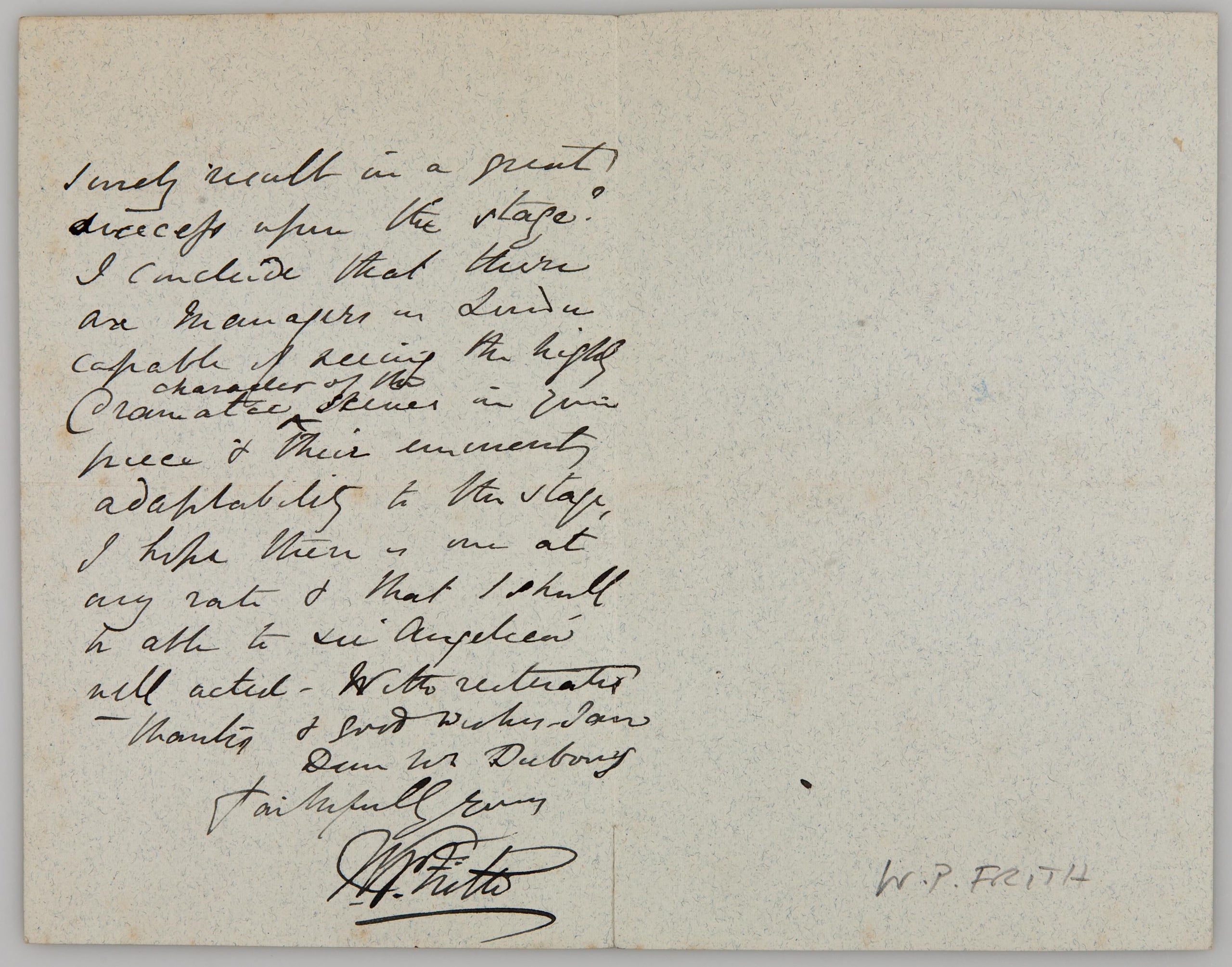 Autograph Letter Signed (
