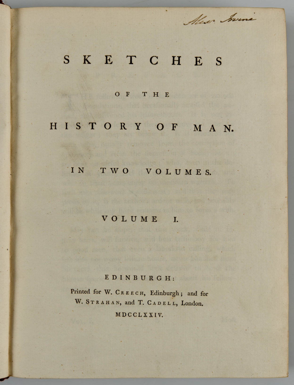 Sketches of the History of Man.