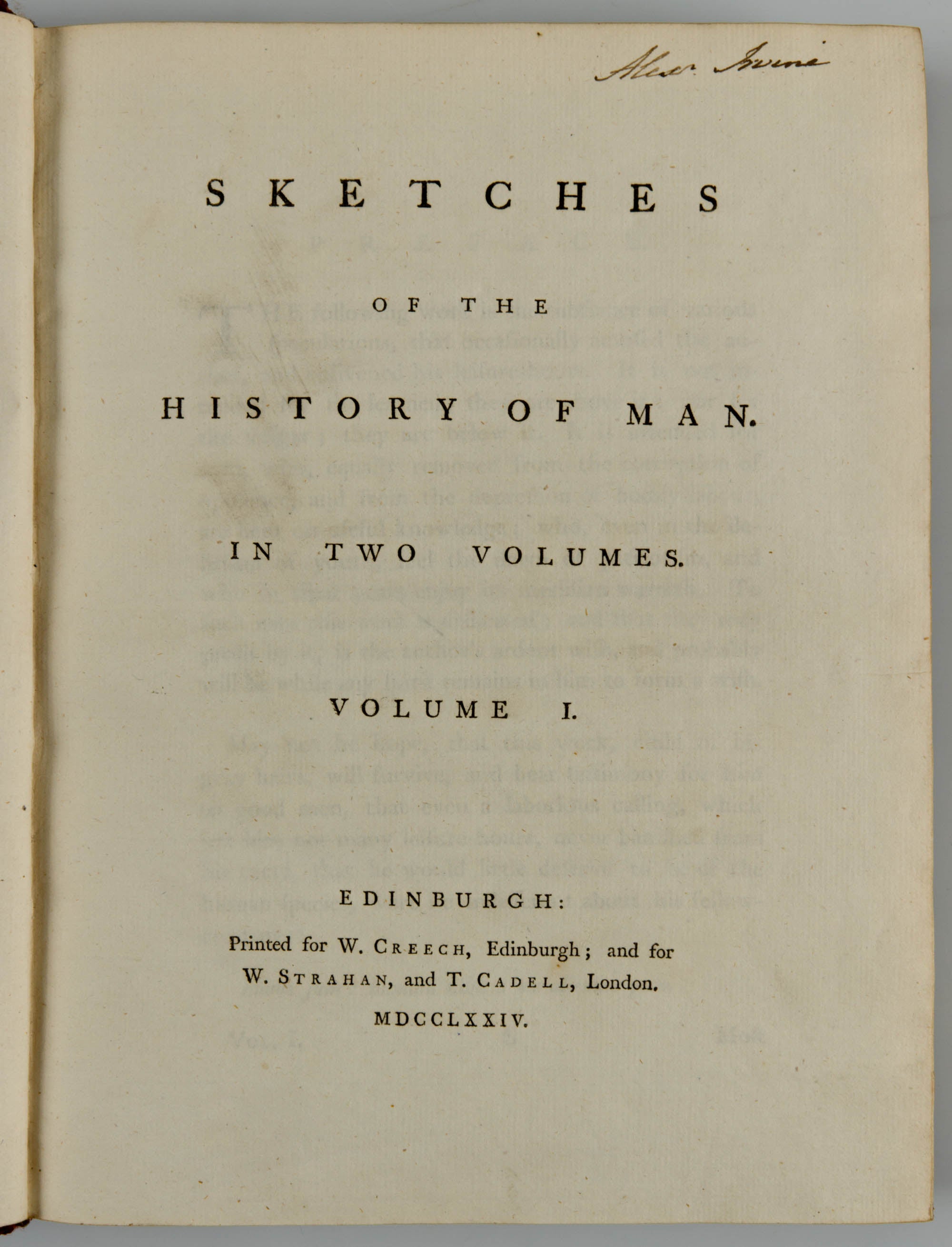 Sketches of the History of Man.
