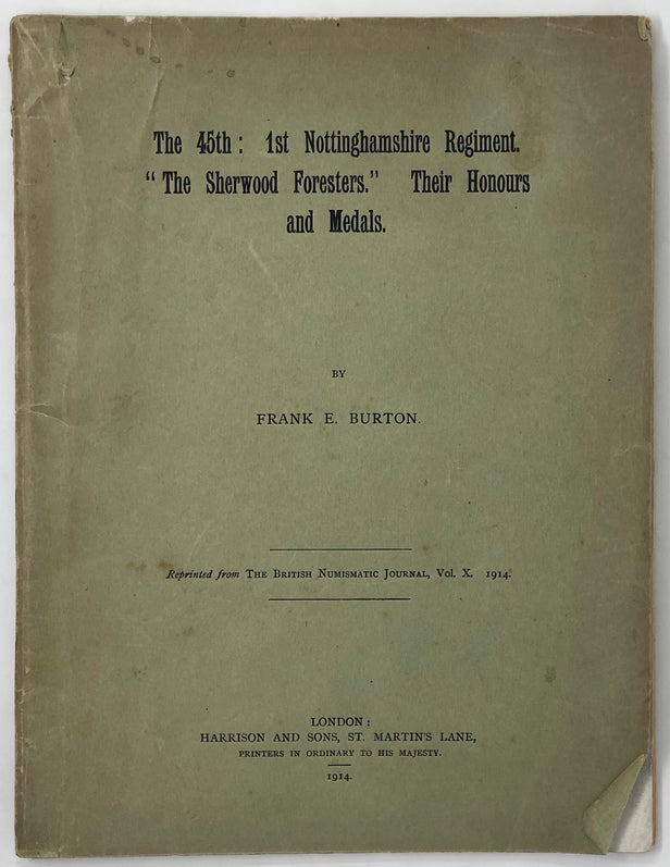 The 45th: 1st Nottinghamshire Regiment.