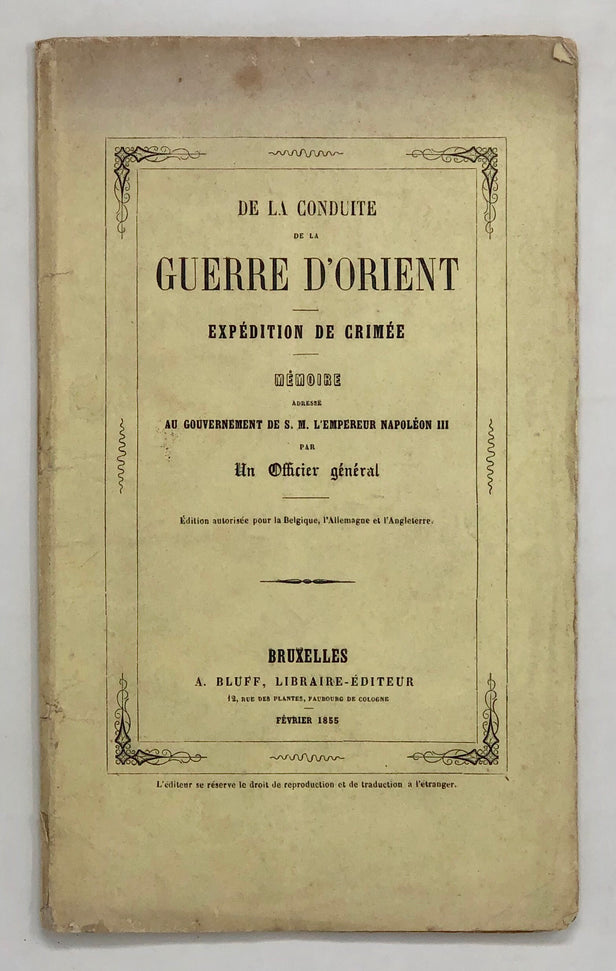 De la Conduite de la Guerre d'Orient.