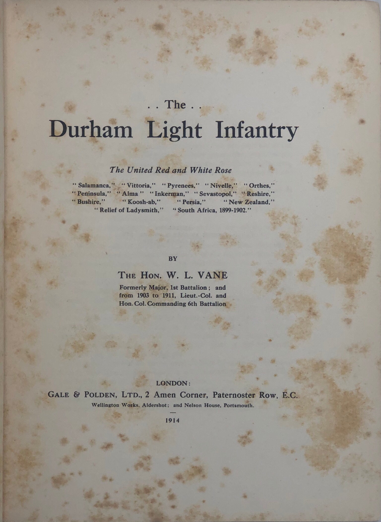 The Durham Light Infantry.