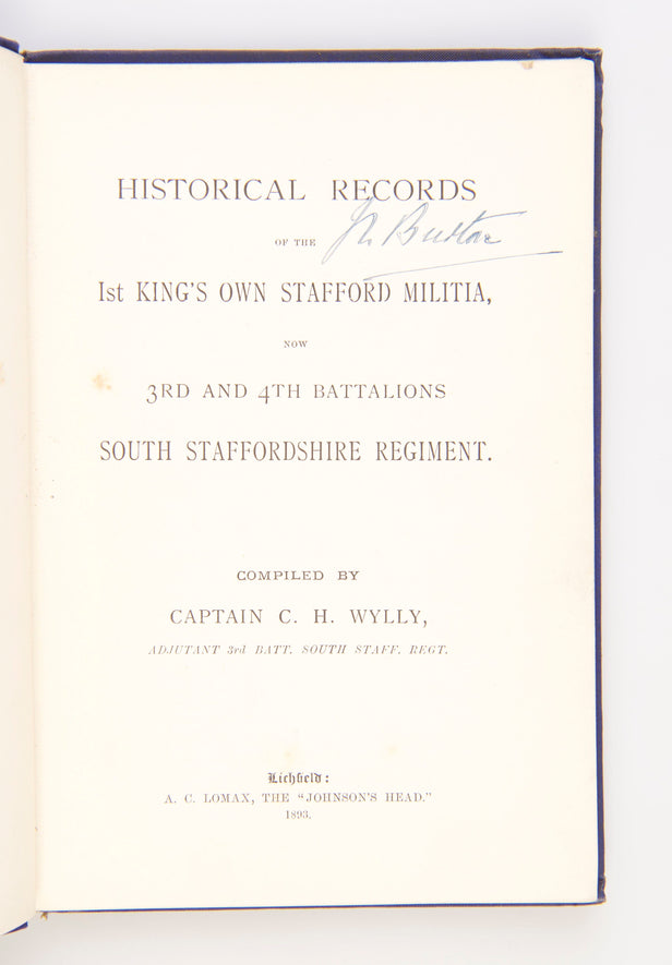 Historical Records of the 1st King's Own Stafford Militia,