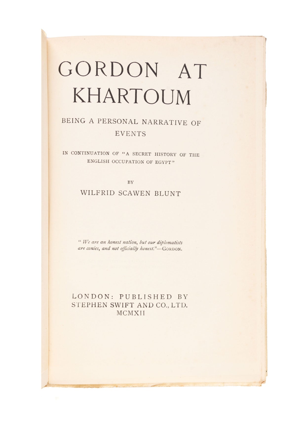 Gordon at Khartoum.