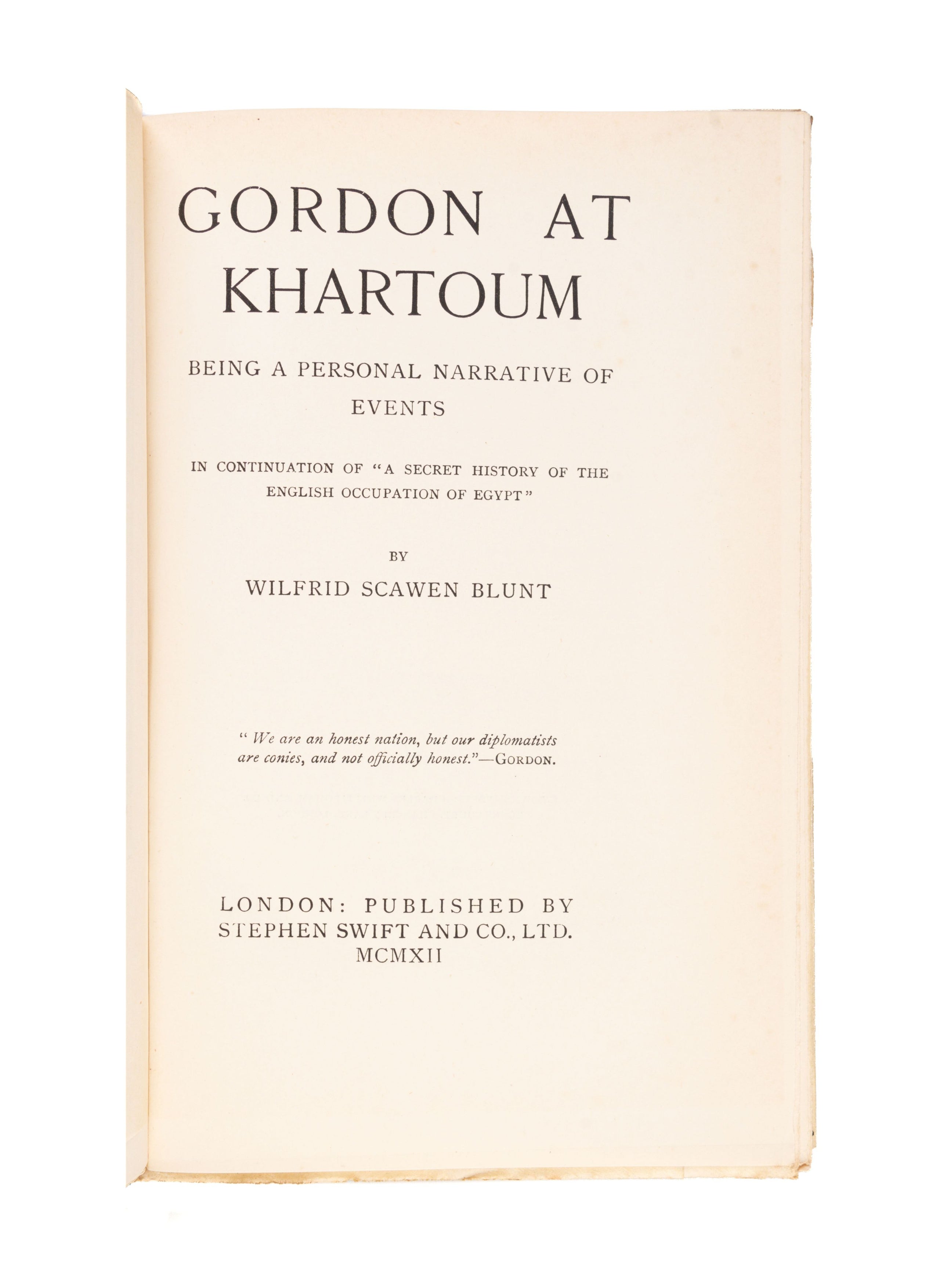 Gordon at Khartoum.