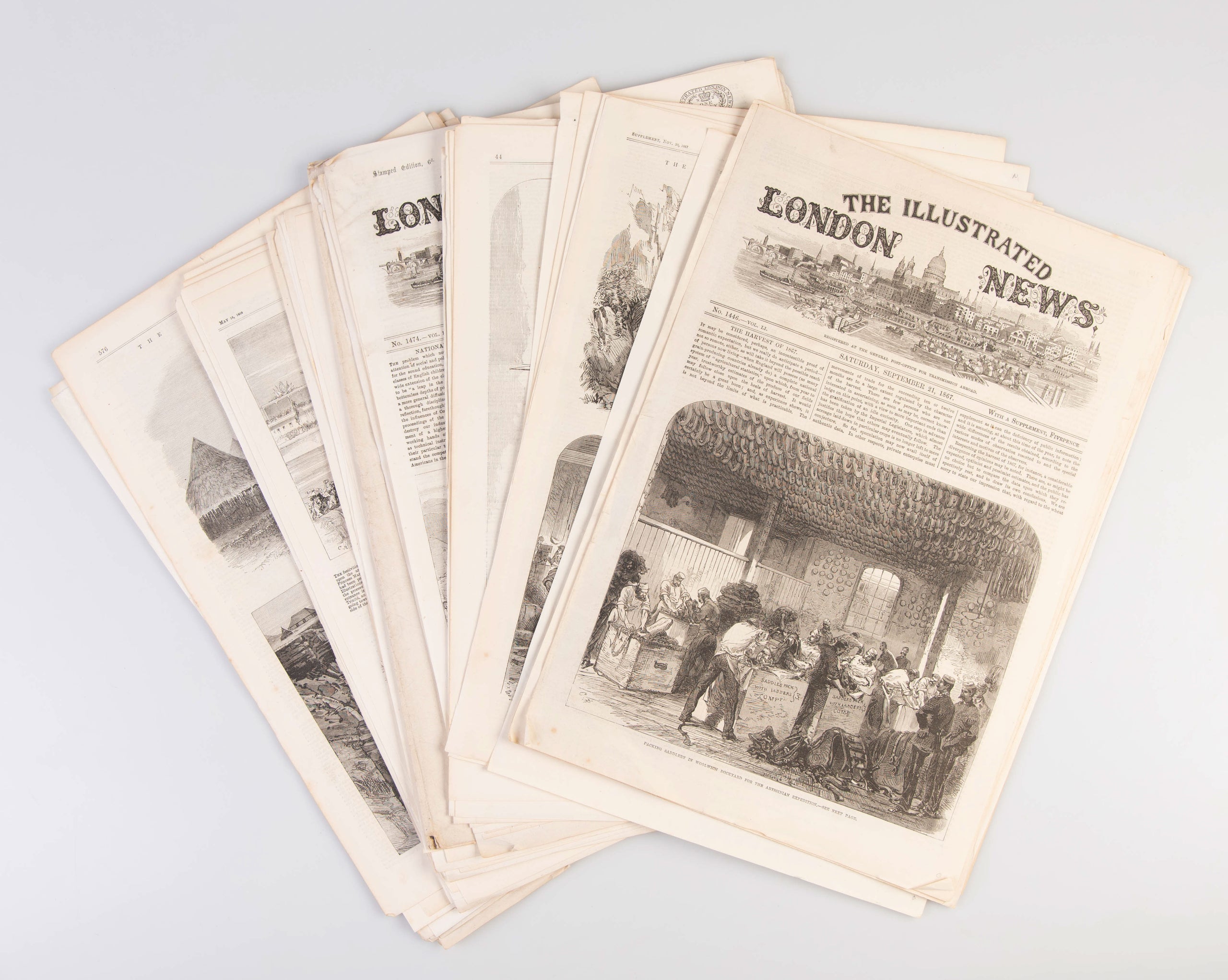 [Coverage of the Abyssinian Expedition, September 21, 1867 - September 5, 1868.]