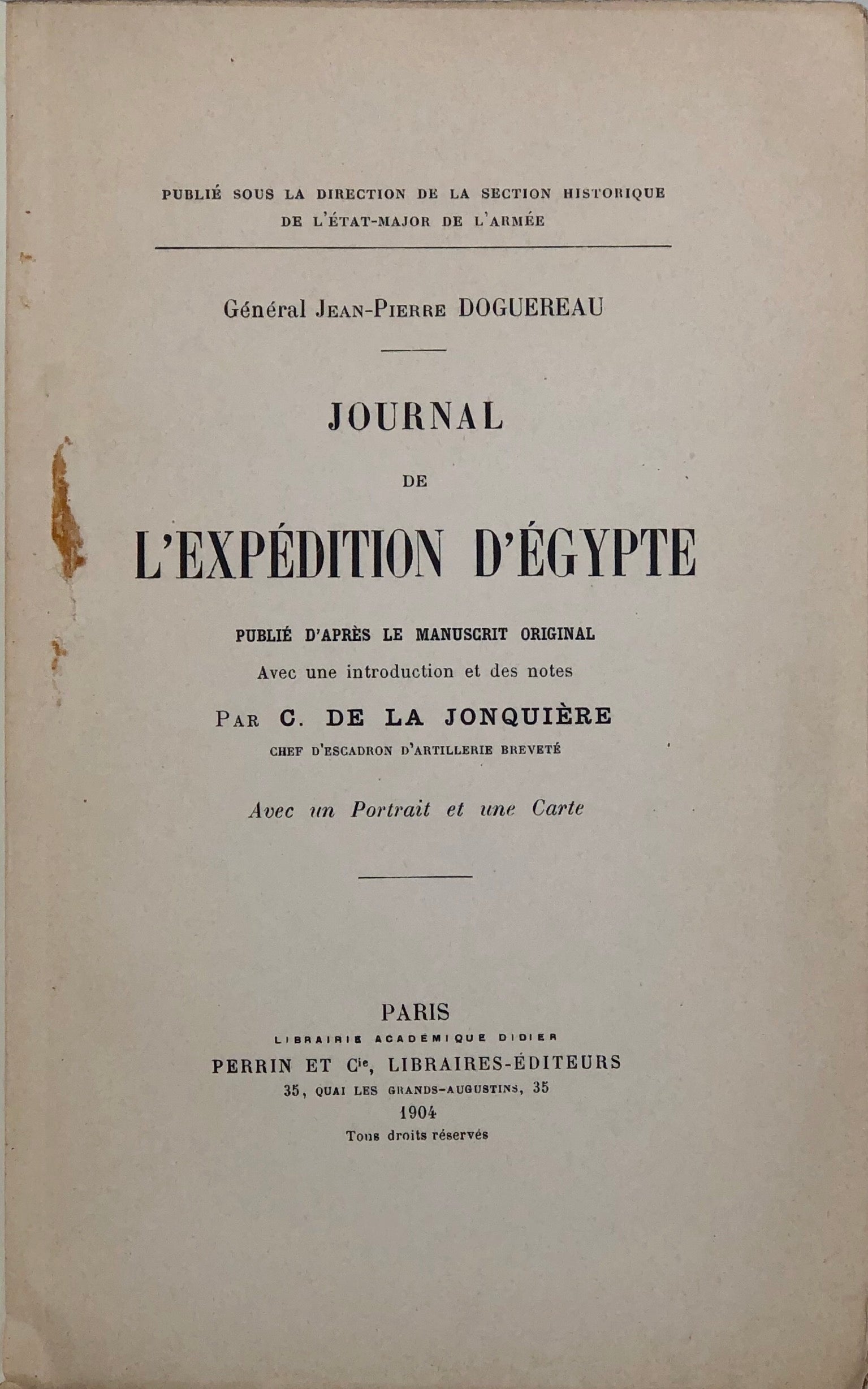 Journal de l'Expédition d'Égypte.