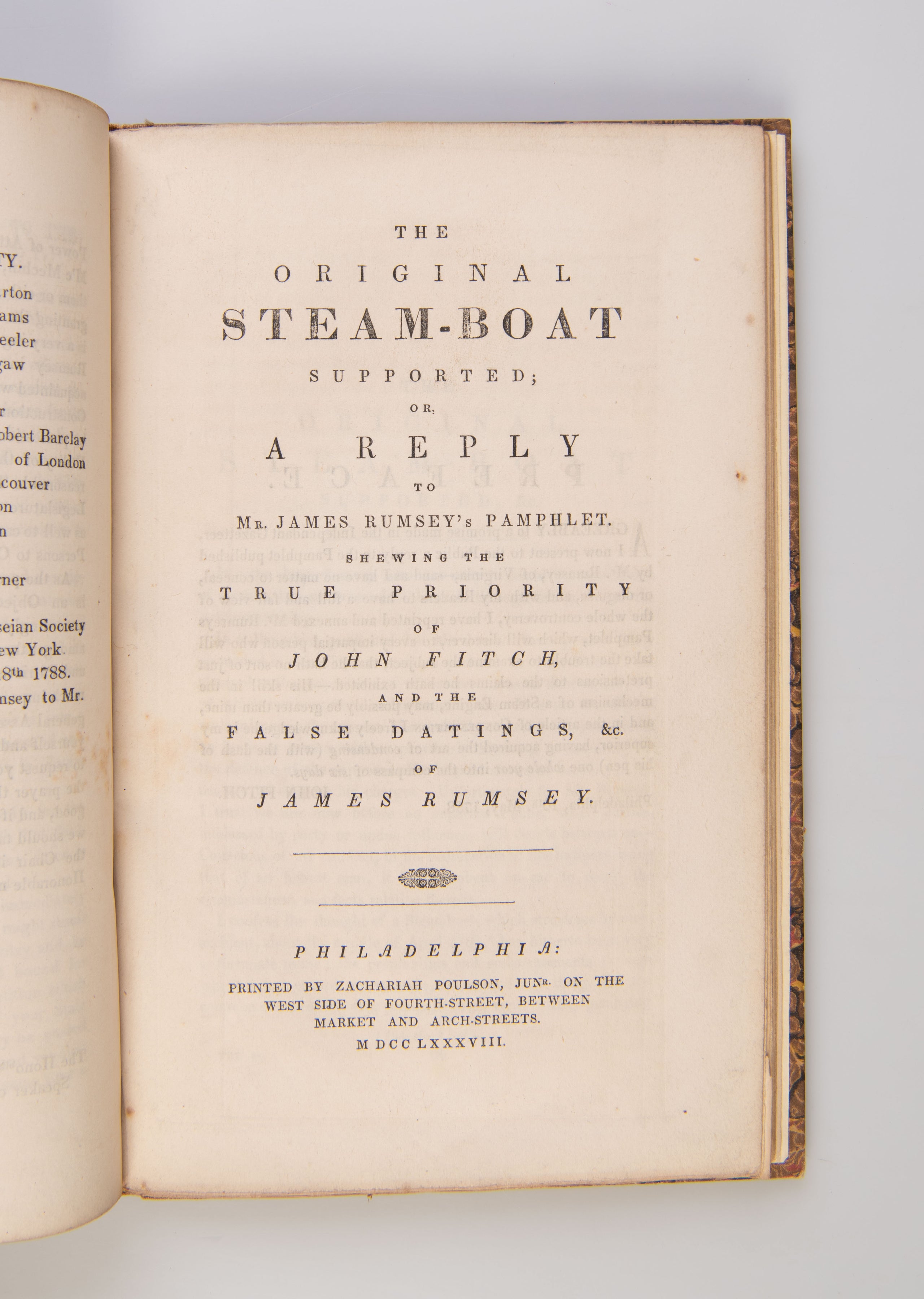 A Short Treatise on the Application of Steam, whereby is clearly shewn from Actual Experiments, that Steam may be applied to Propel Boats or Vessels.