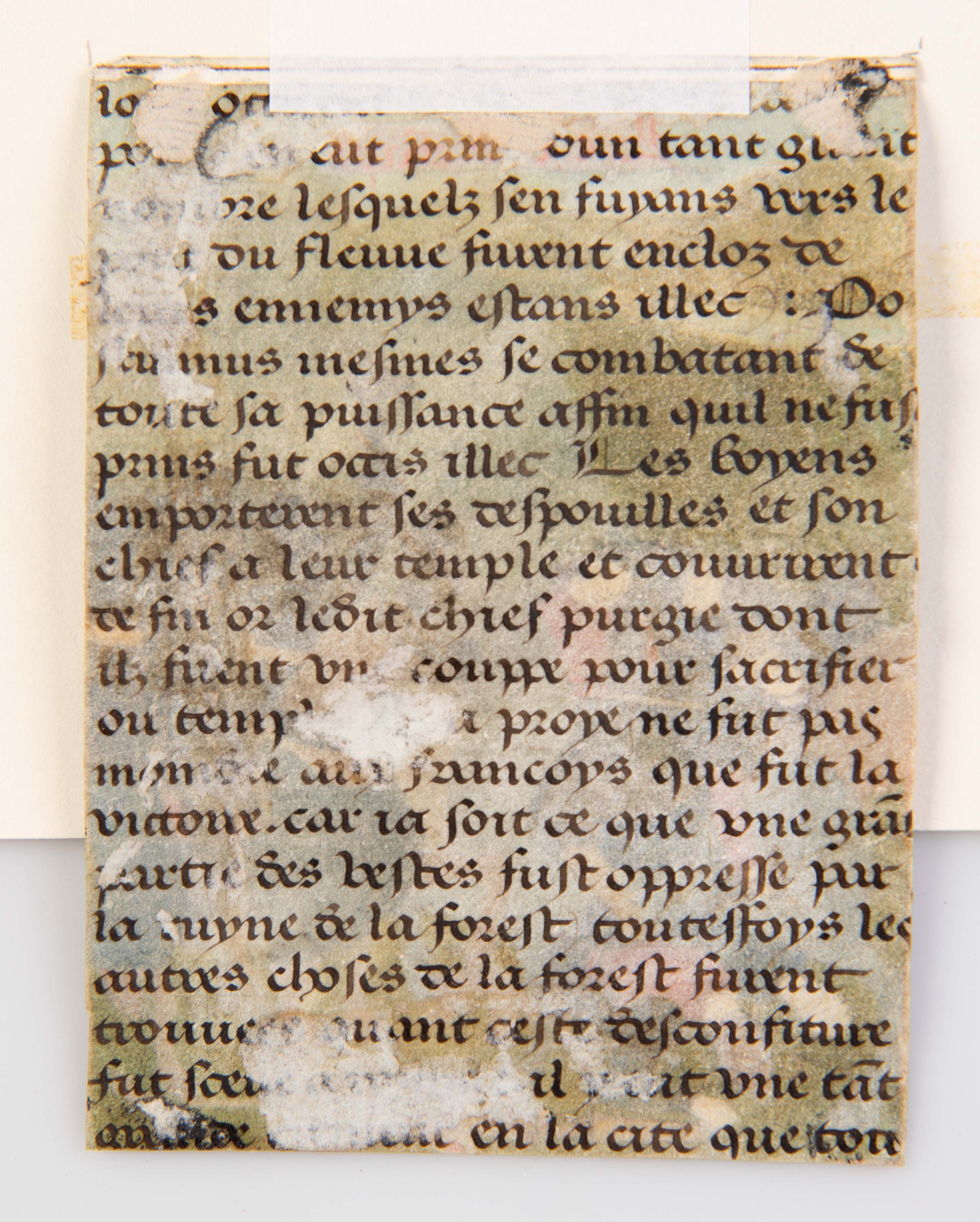 The Battle of Ibera at which the Romans defeated Hasdrubal, a miniature from the Romuléon, illuminated manuscript on vellum.
 [Eastern France, c. 1480]