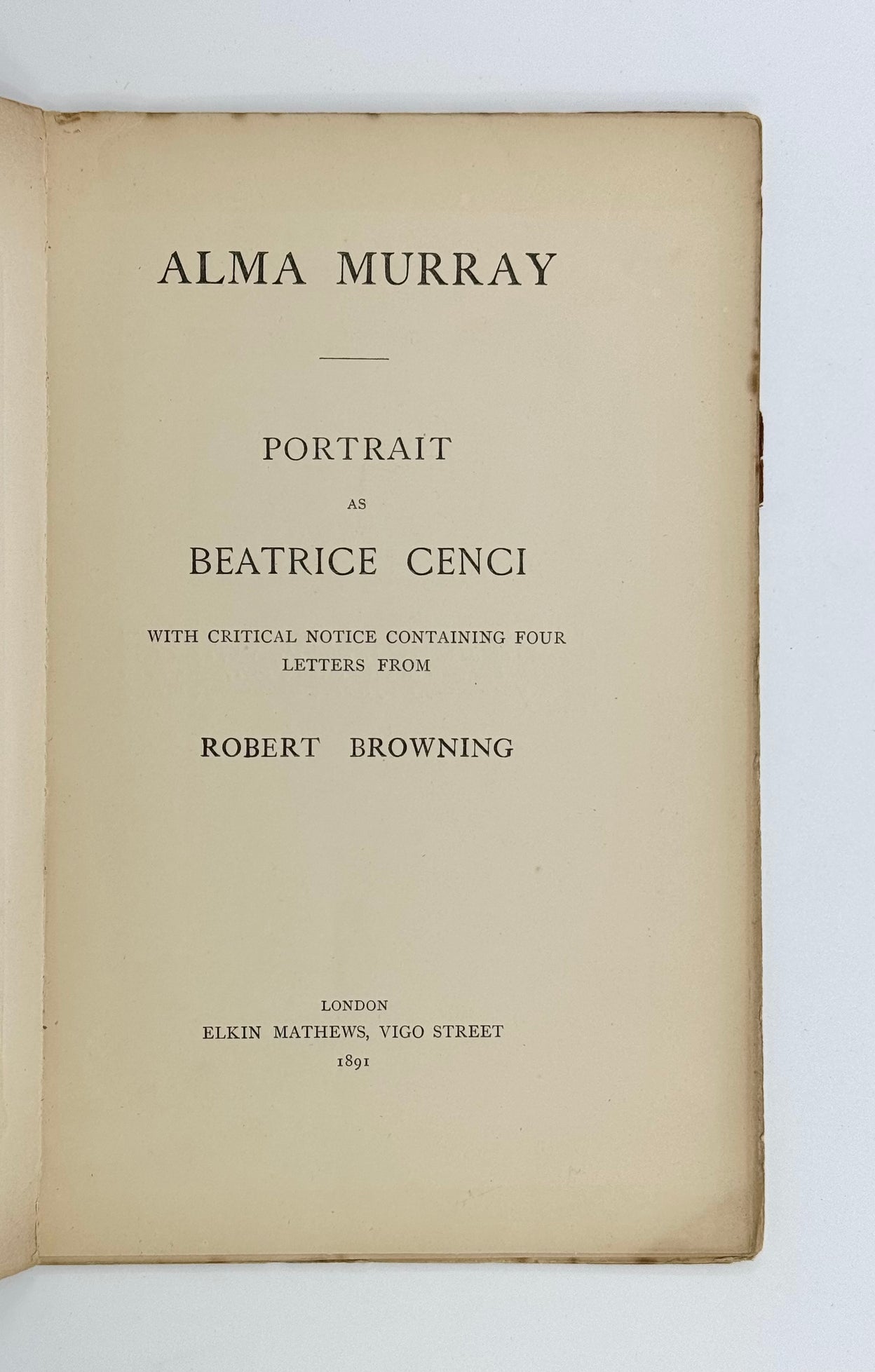 Alma Murray: Portrait as Beatrice Cenci.
