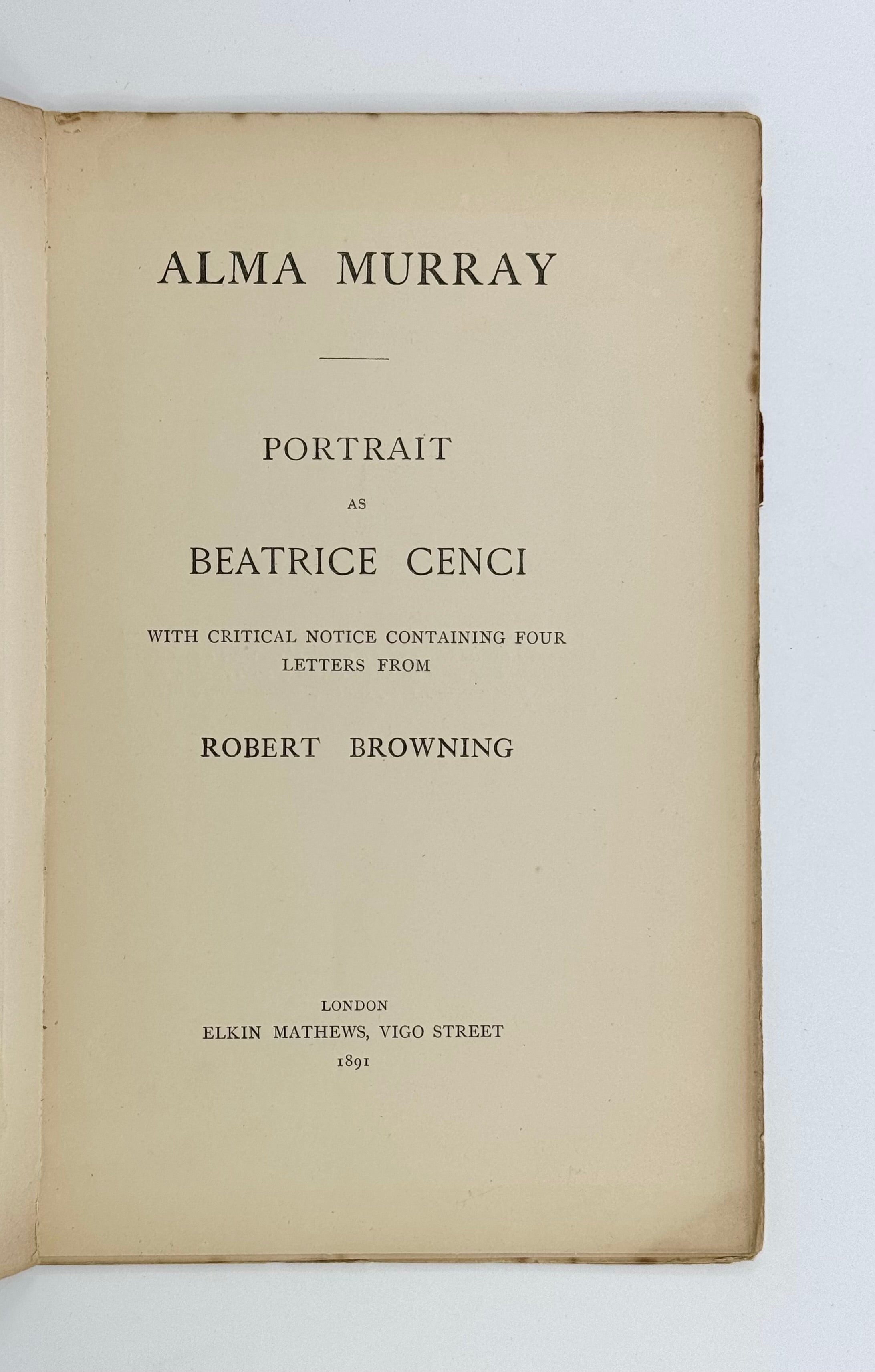 Alma Murray: Portrait as Beatrice Cenci.