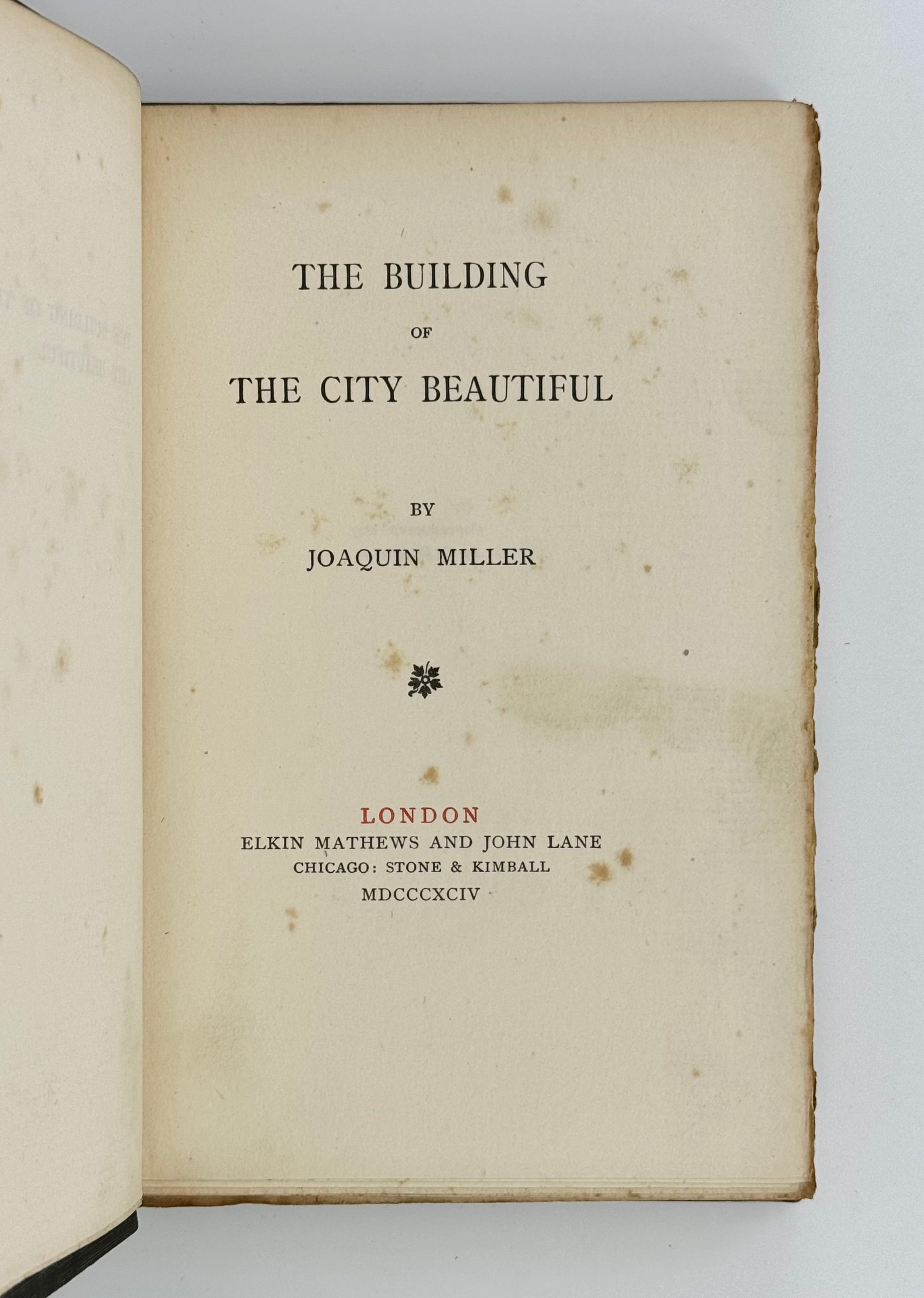 The Building of the City Beautiful.