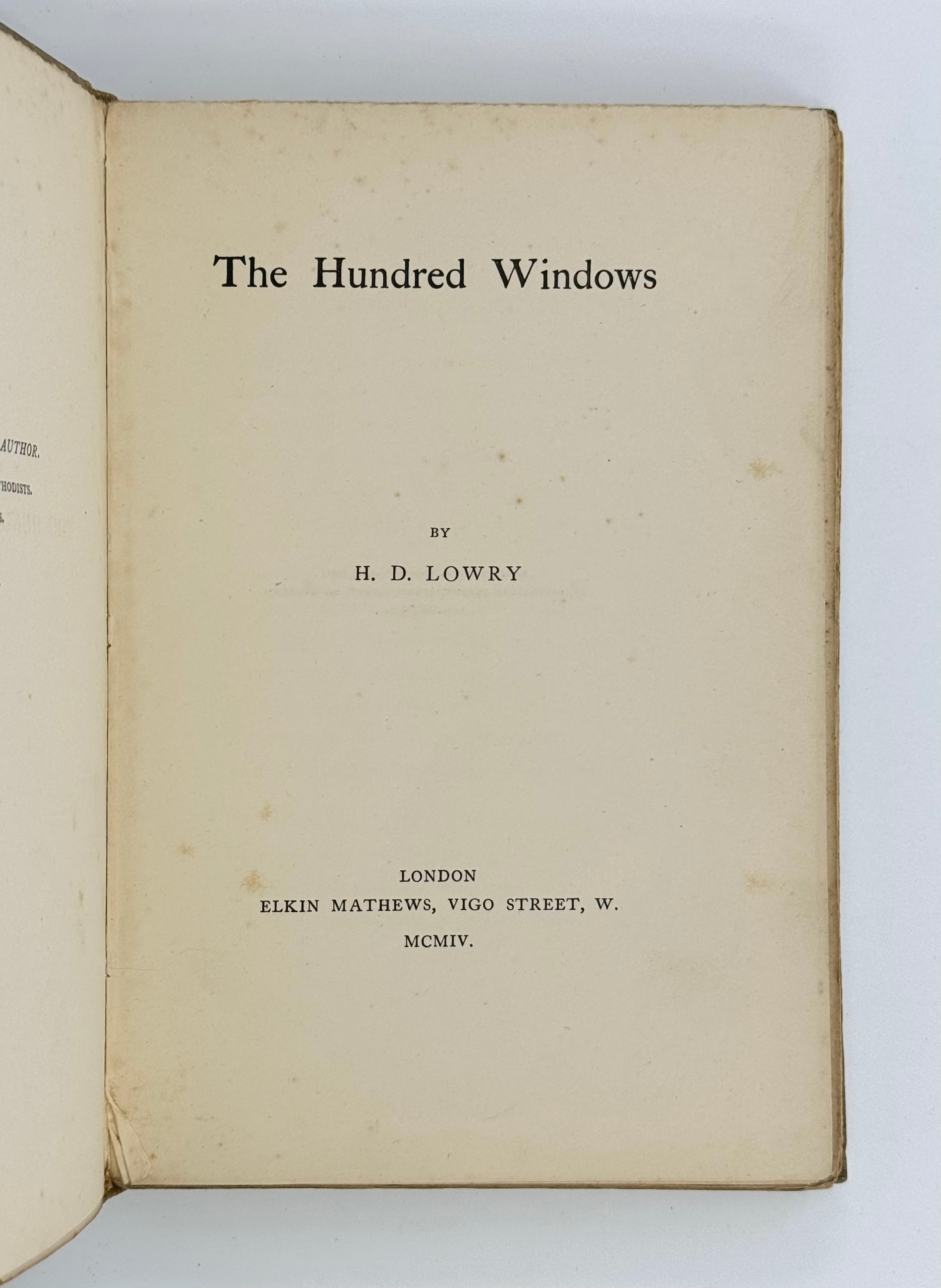 The Hundred Windows.