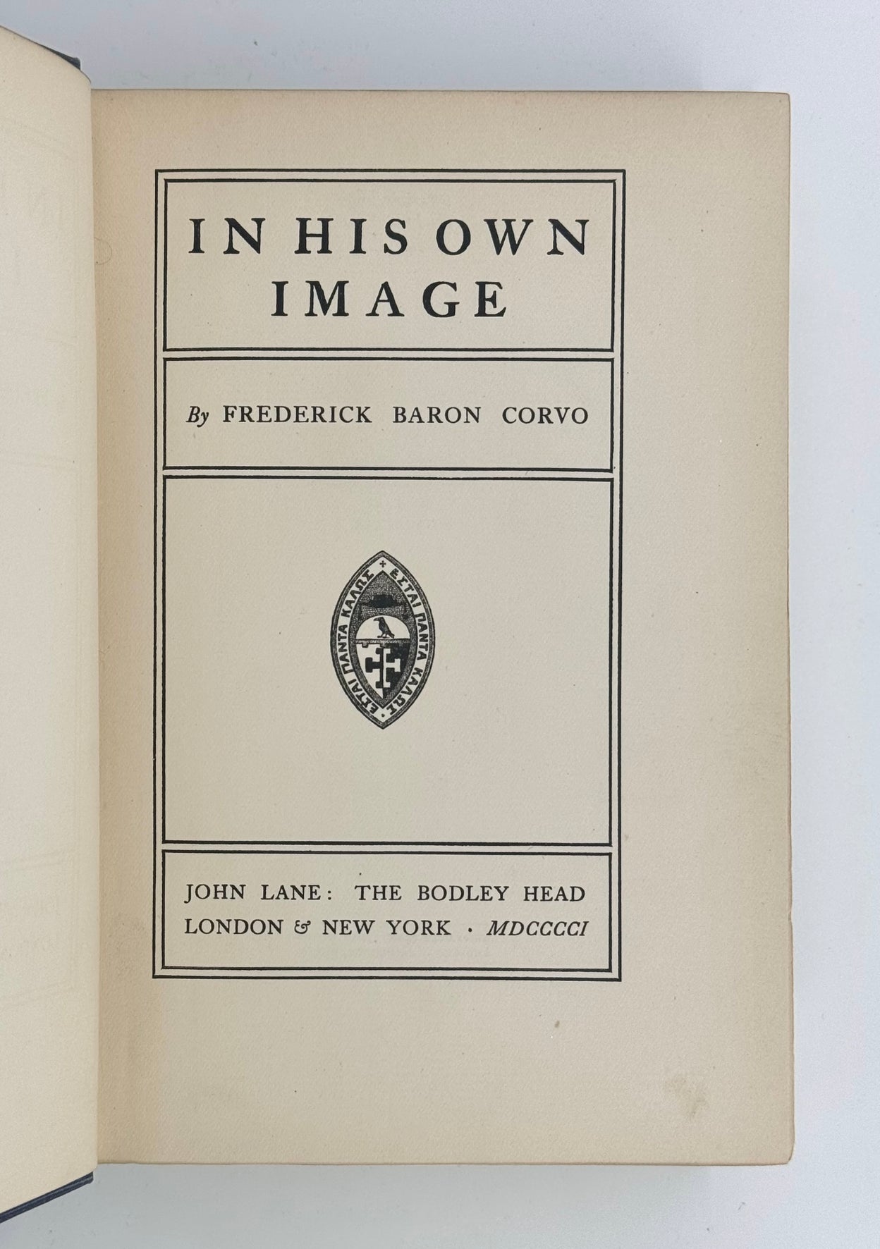 In His Own Image.