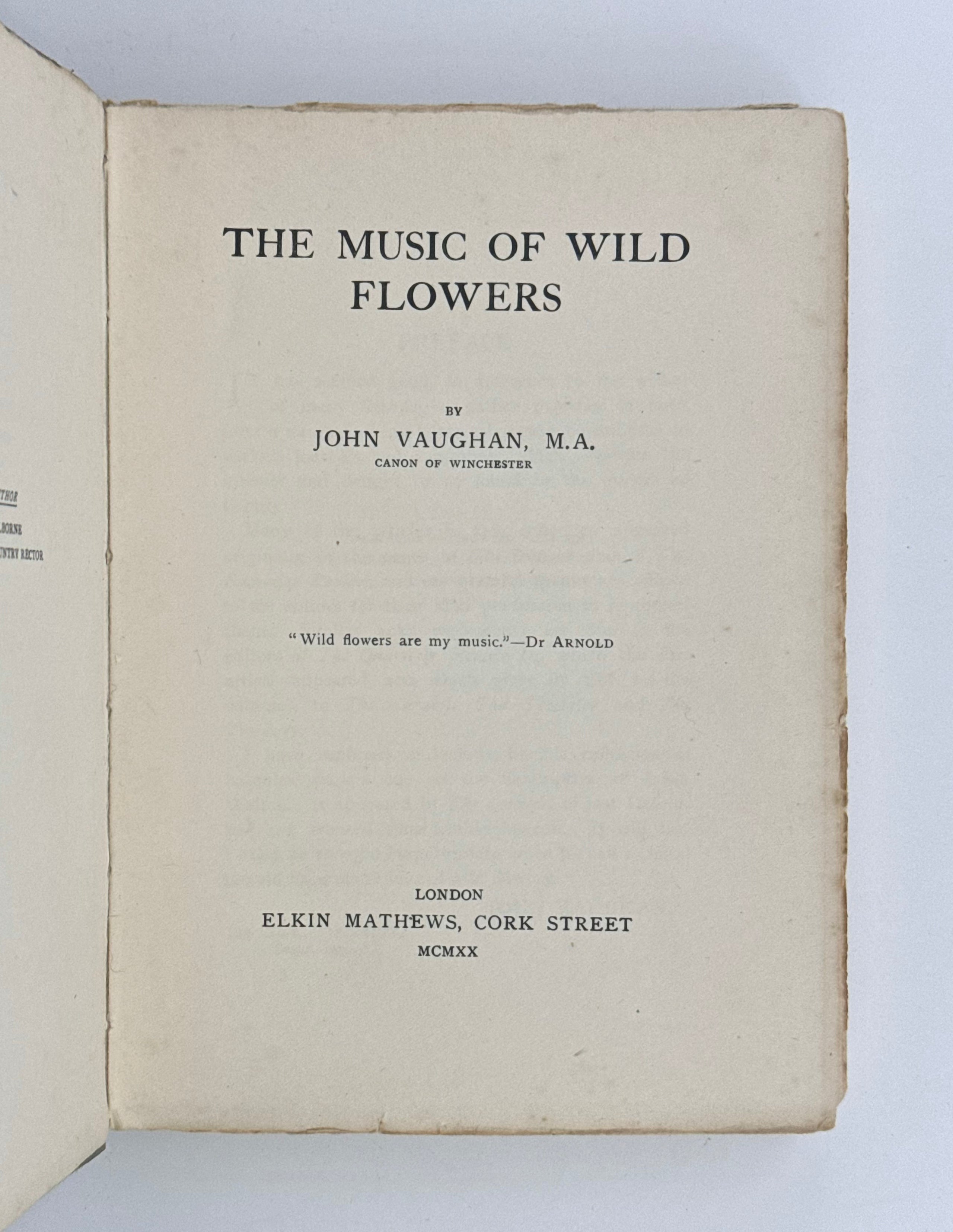 The Music of Wild Flowers.