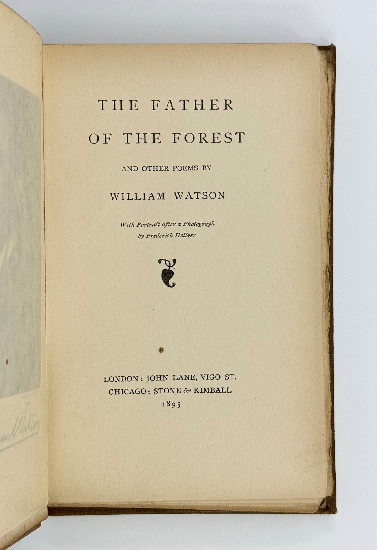 The Father of the Forest and Other Poems.