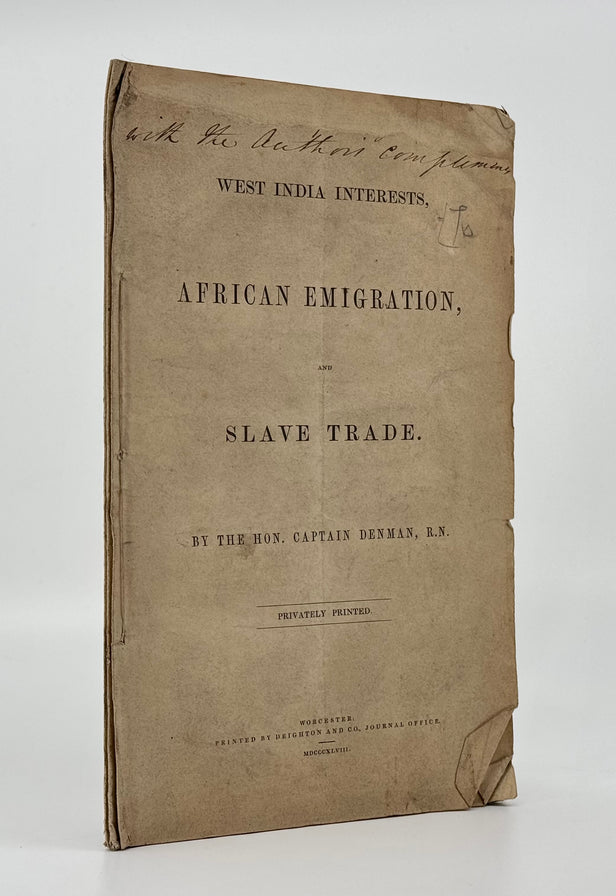 West Indies Interest, African Emigration and Slave Trade.