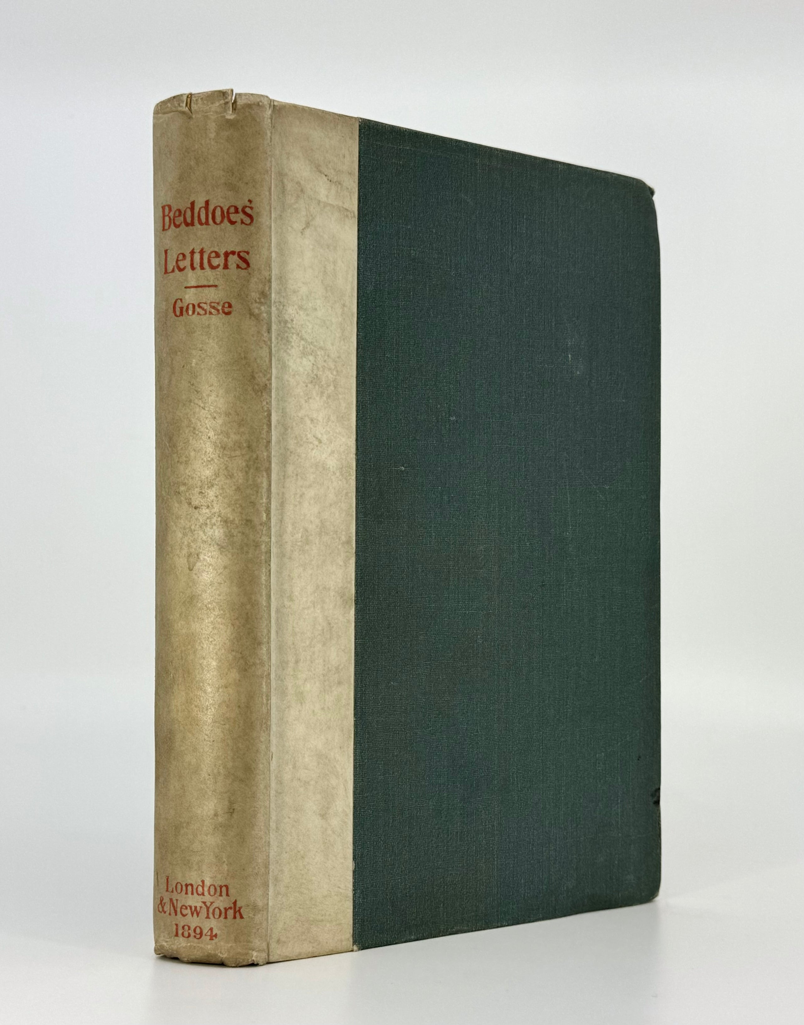 The Letters of Thomas Lovell Beddoes.