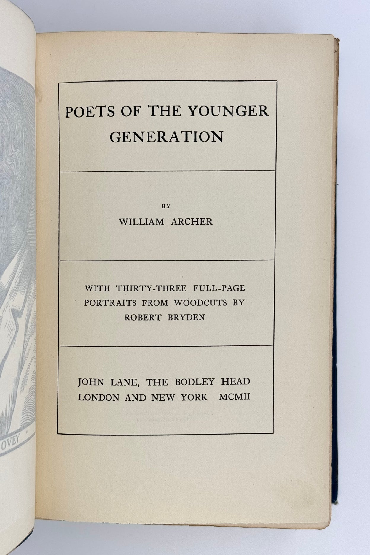 Poets of the Younger Generation.