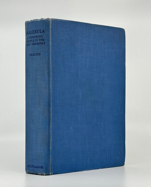 Malekula: a Vanishing People in the New Hebrides. Edited by Camilla H. Wedgwood. With a Preface by A.C. Haddon.