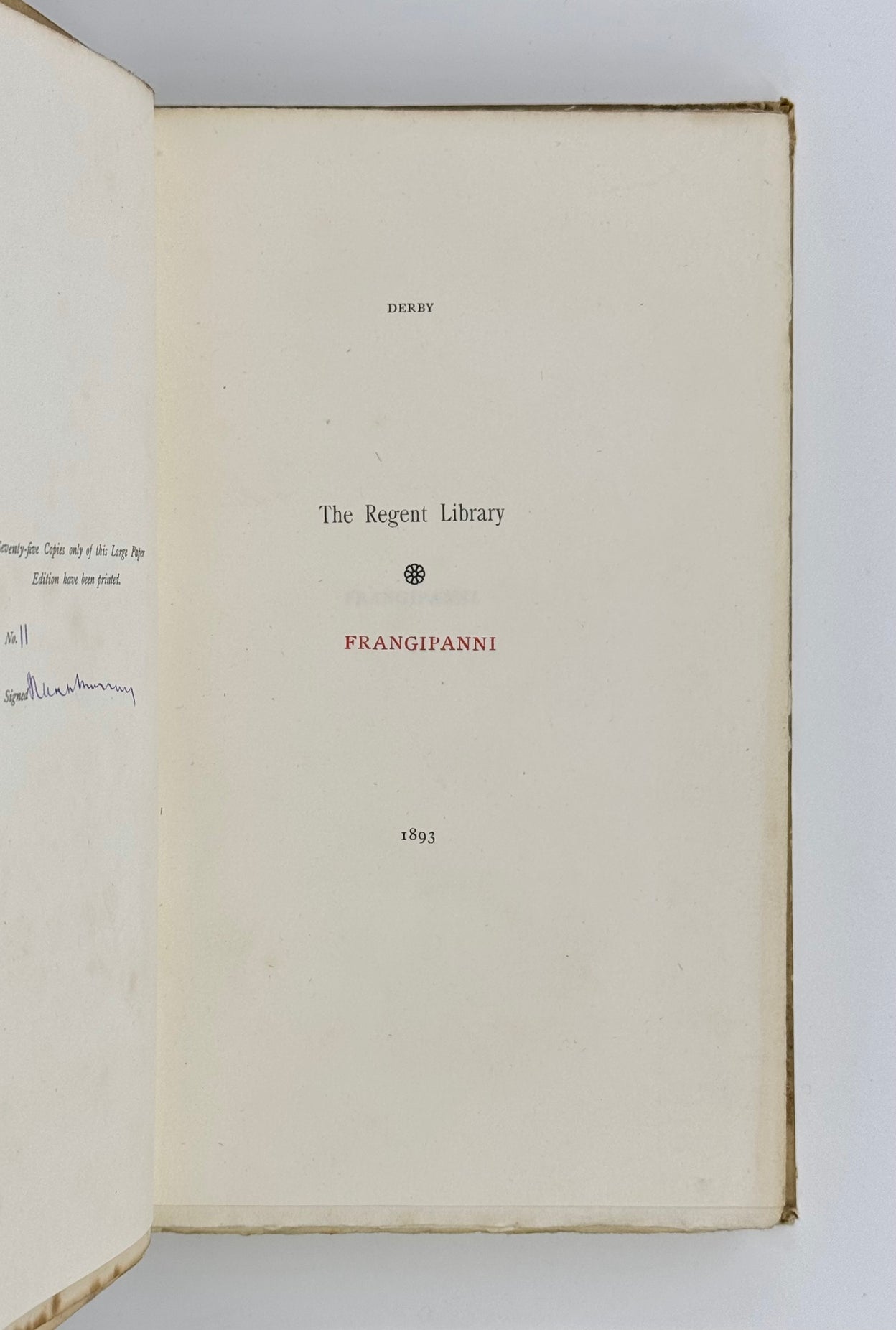 Frangipanni: The Story of Her Infatuation Told.