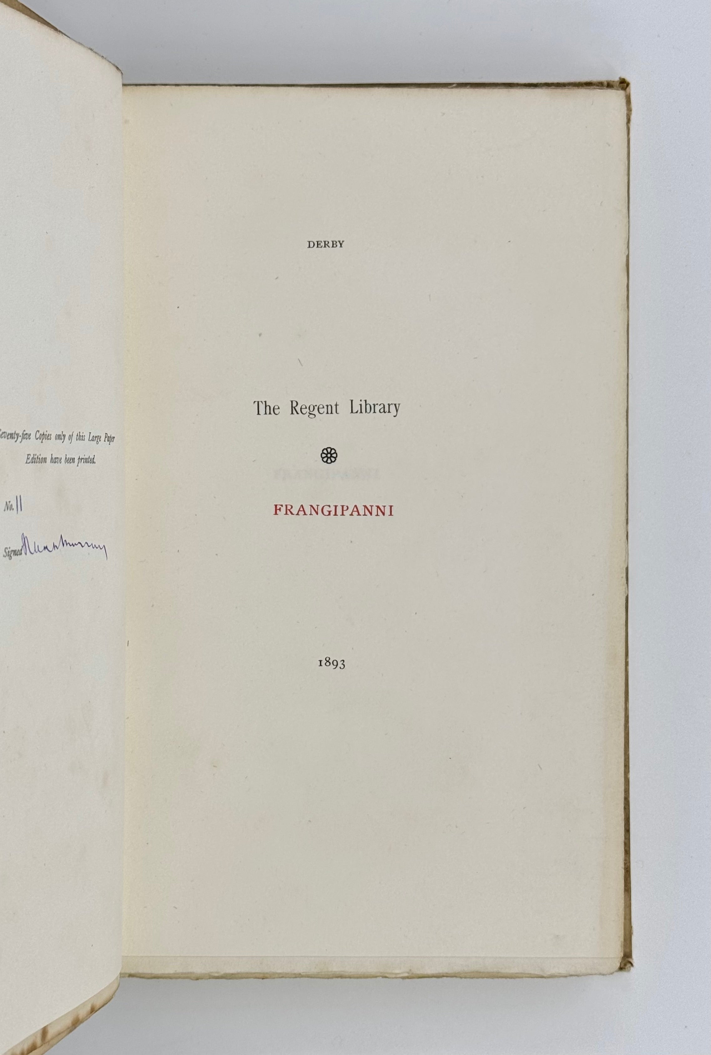 Frangipanni: The Story of Her Infatuation Told.