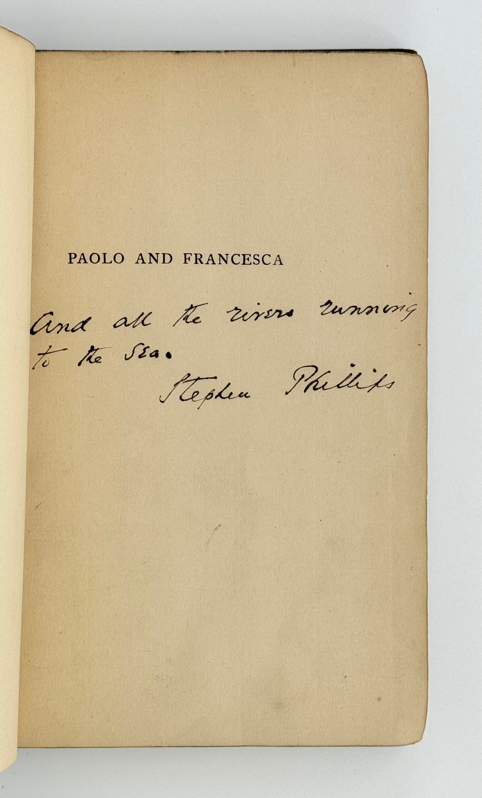 Paolo & Francesca: A Tragedy in Four Acts.