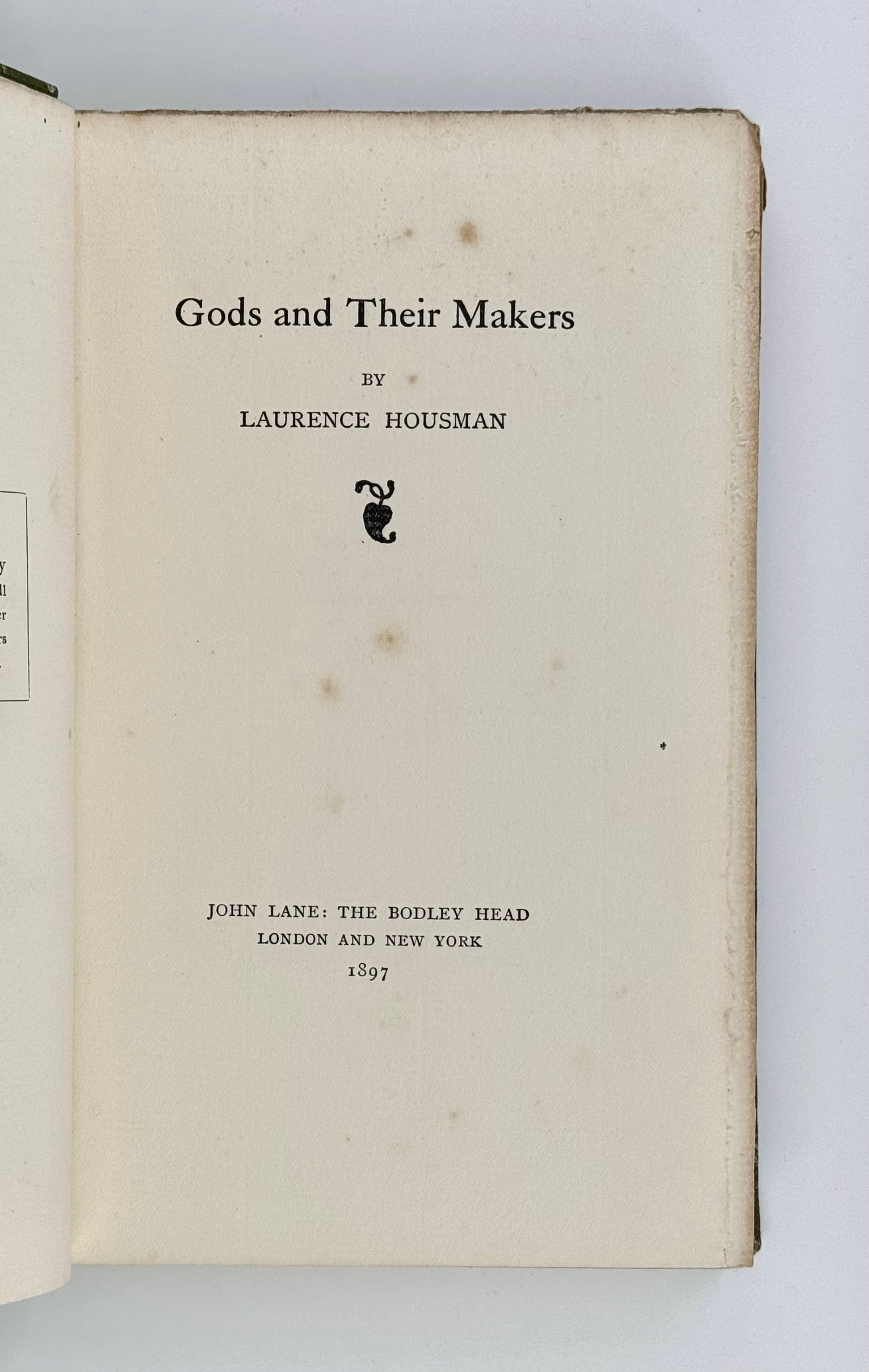 Gods and Their Makers.