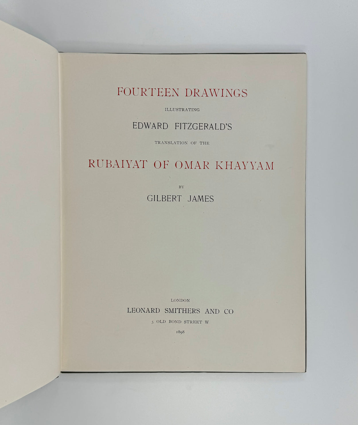Fourteen Drawings Illustrating Edward Fitzgerald's Translation of Omar Khayyam by Gilbert James.