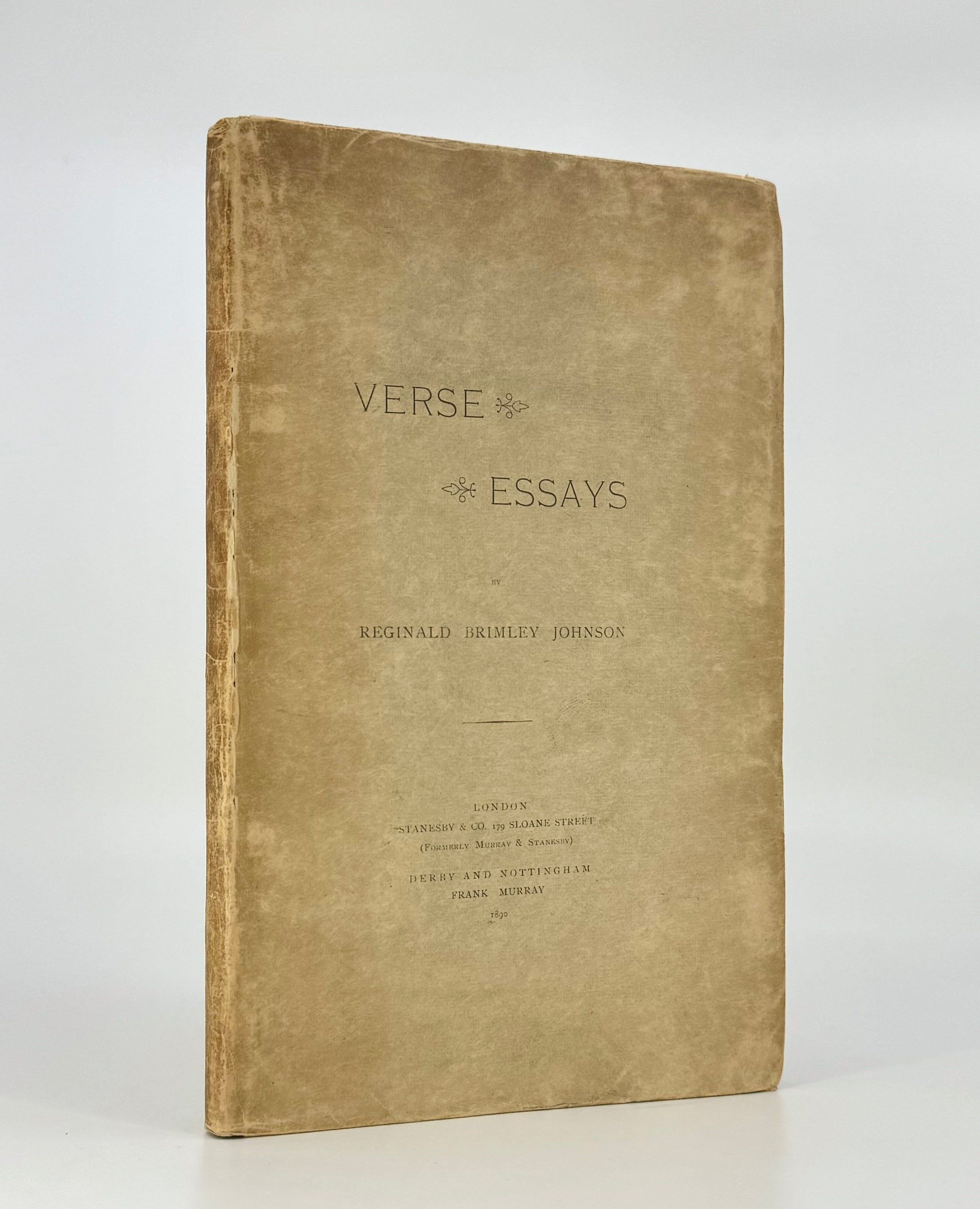 Verse Essays.